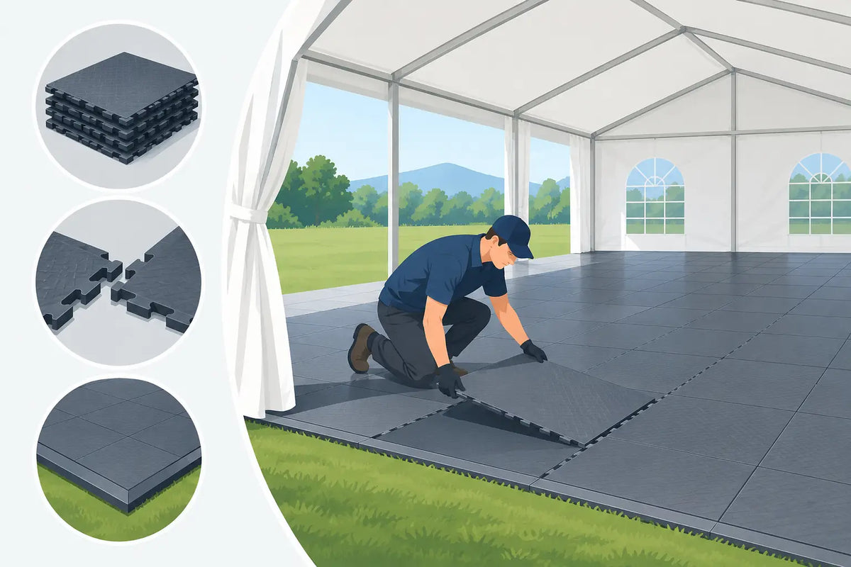 How to Set Up Modular Tent Flooring Correctly