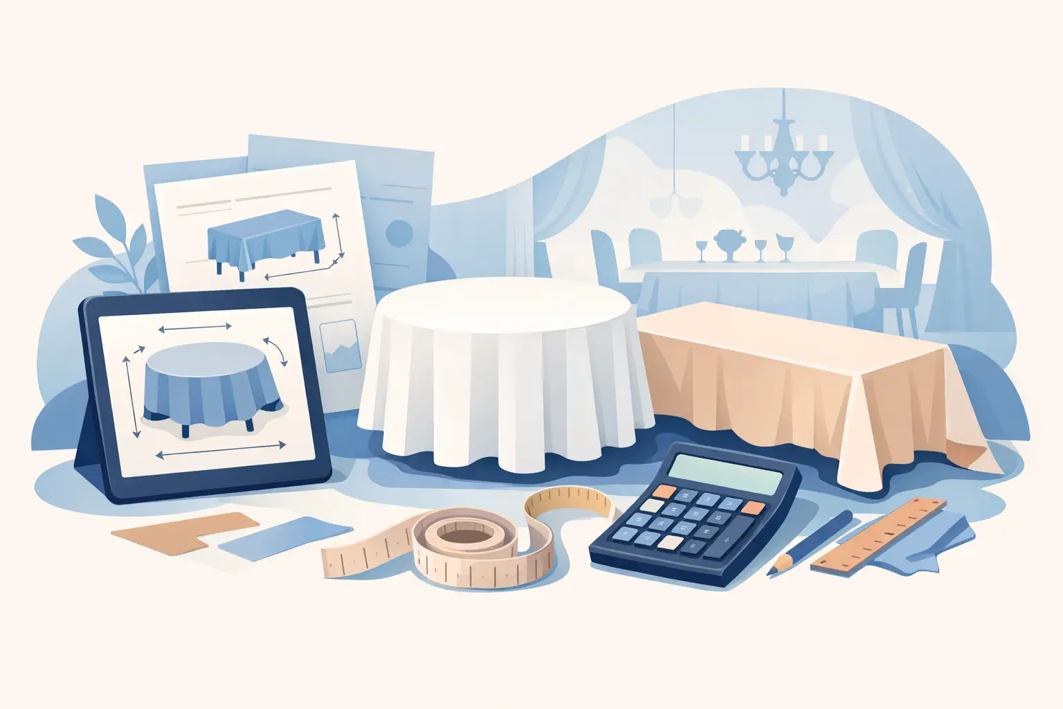 Table Linen Size Calculator for Event Professionals