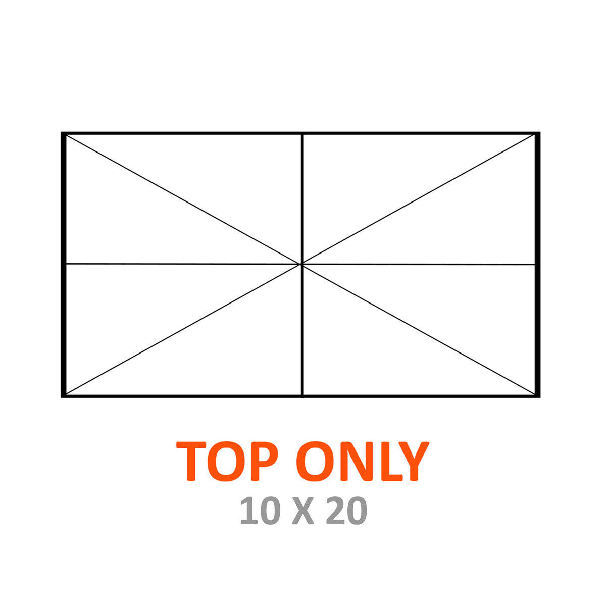 TOP, MARQUEE 10' X 20' HERCULITE