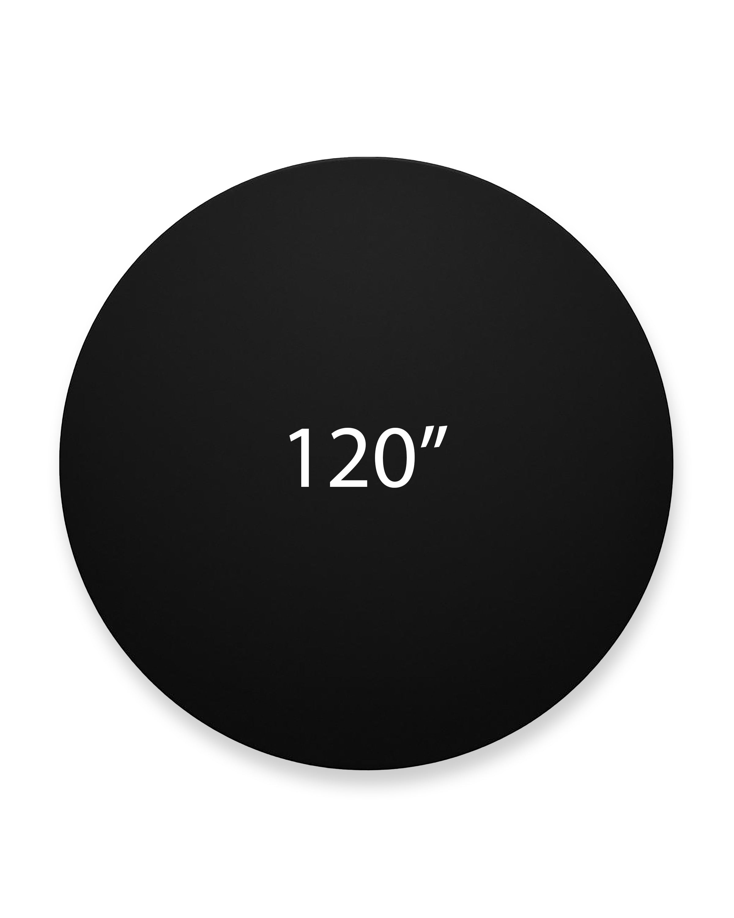 Tablecloth 120" Round Black Majestic