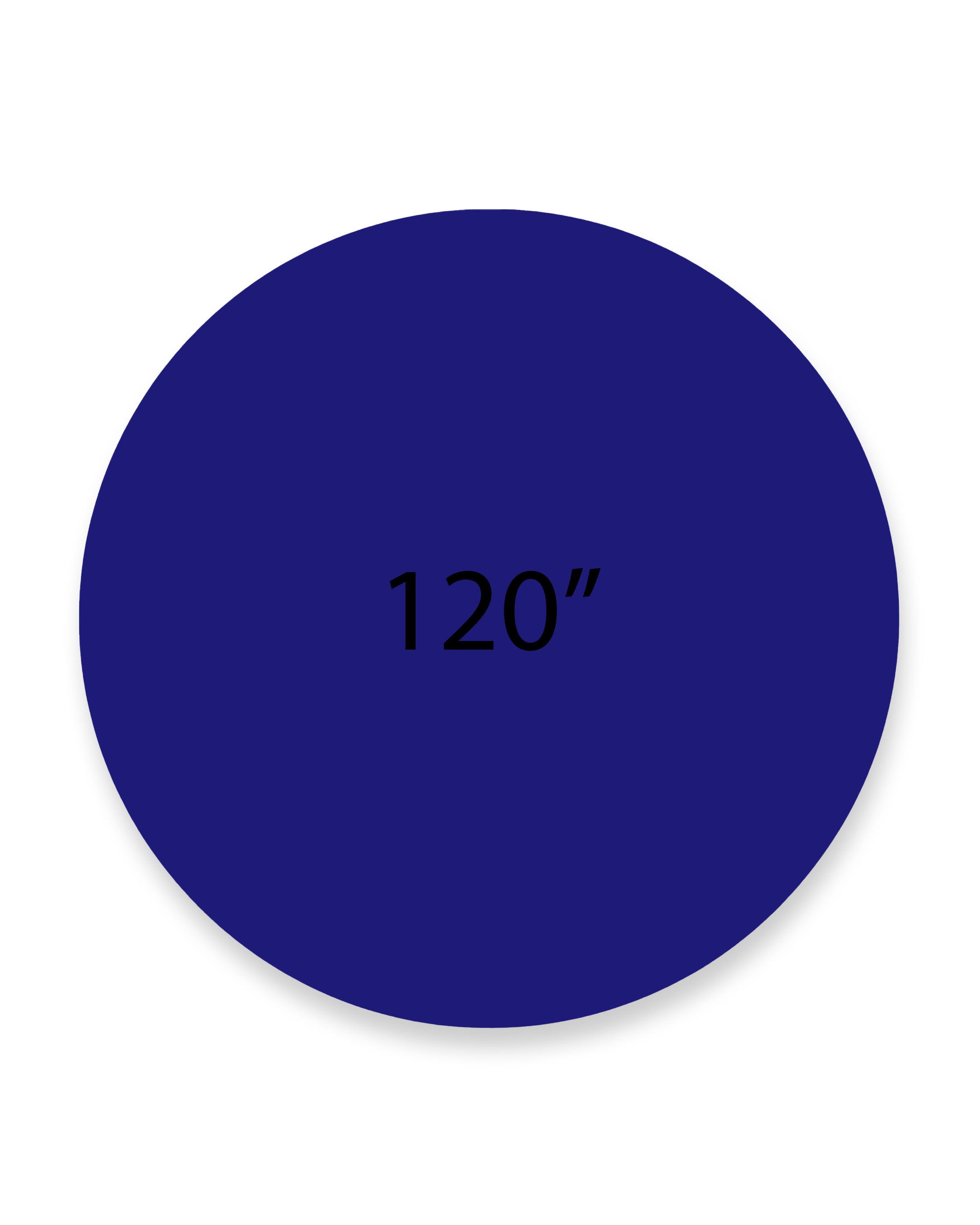 Tablecloth 120" Round Navy Blue Standard