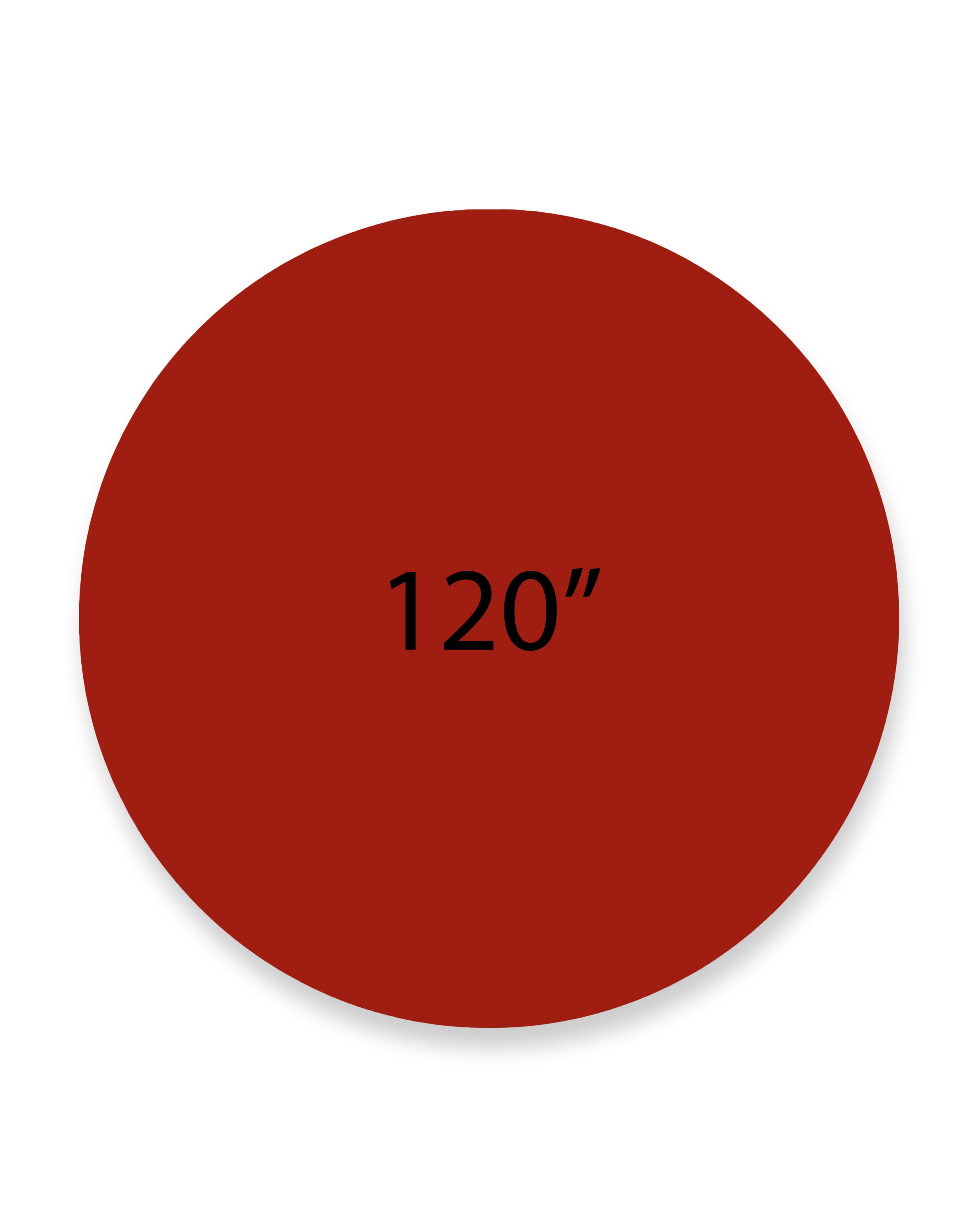 Tablecloth 120" Round Red Standard