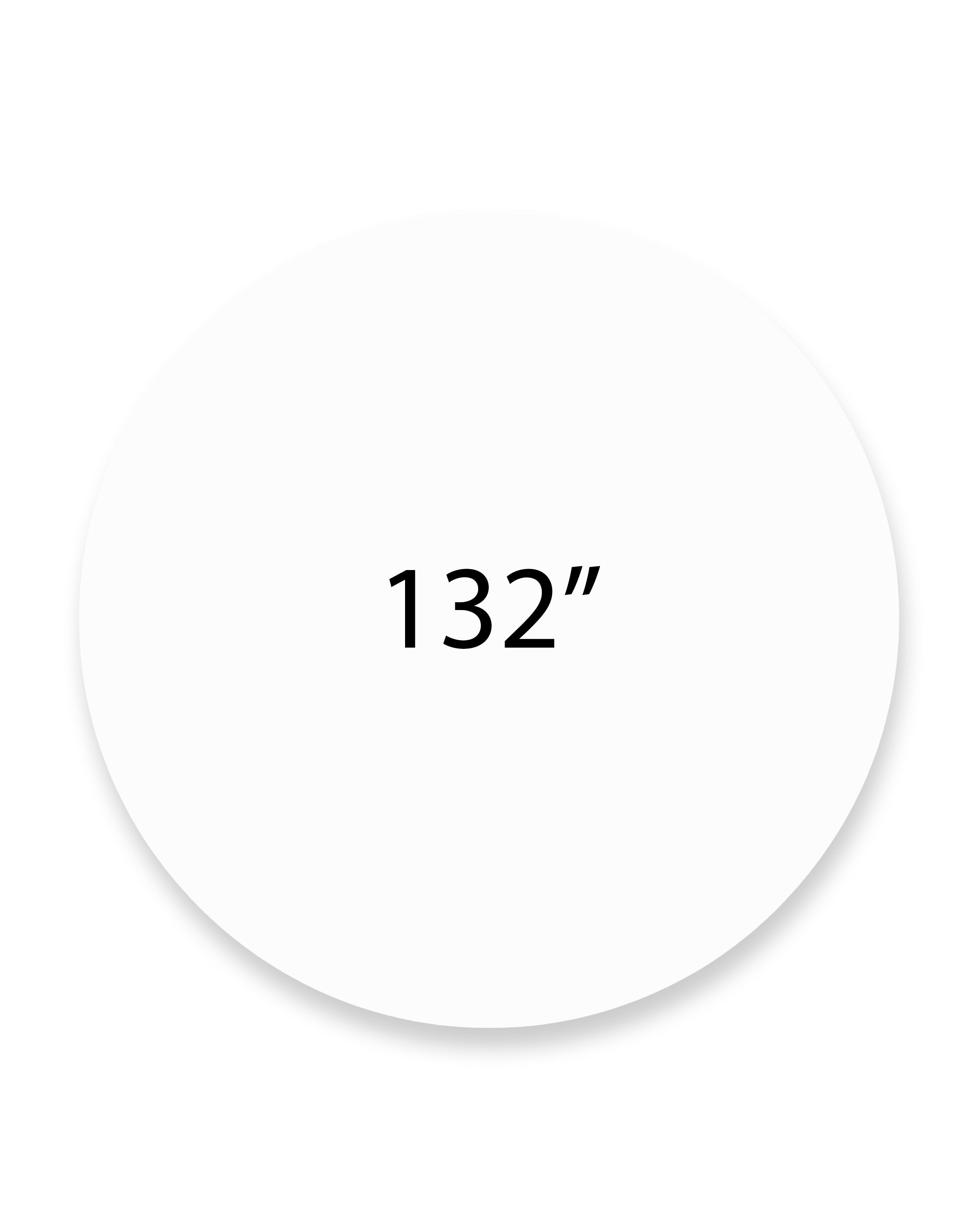Tablecloth 132" Round White Signature