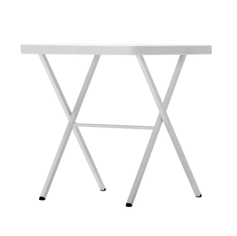 Table, 27" Square White Folding