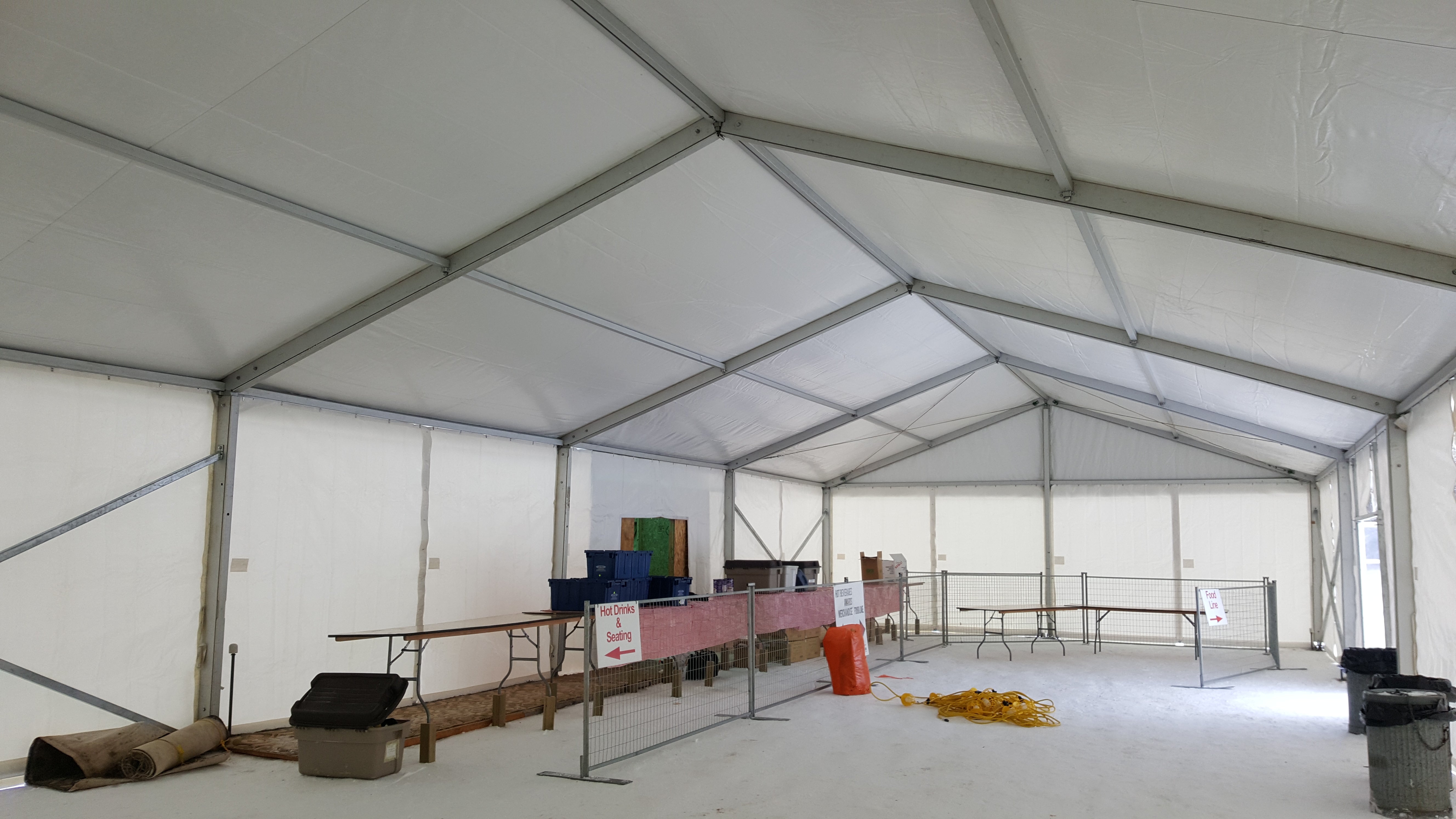 Clearspan Tent 9M X 40M Plain Walls Tents - Clearspan