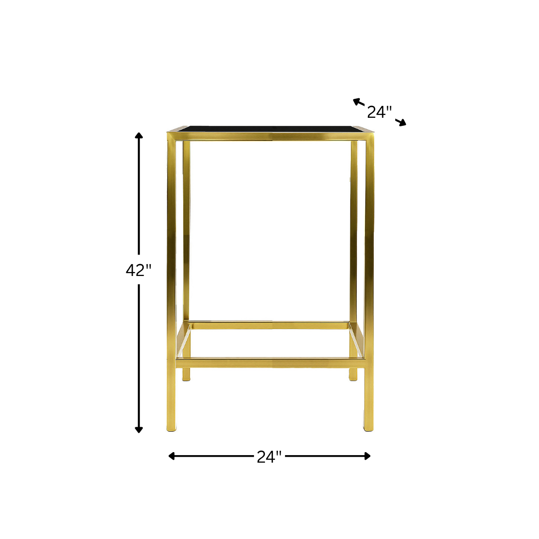 Fenix Communal Gold Square Table