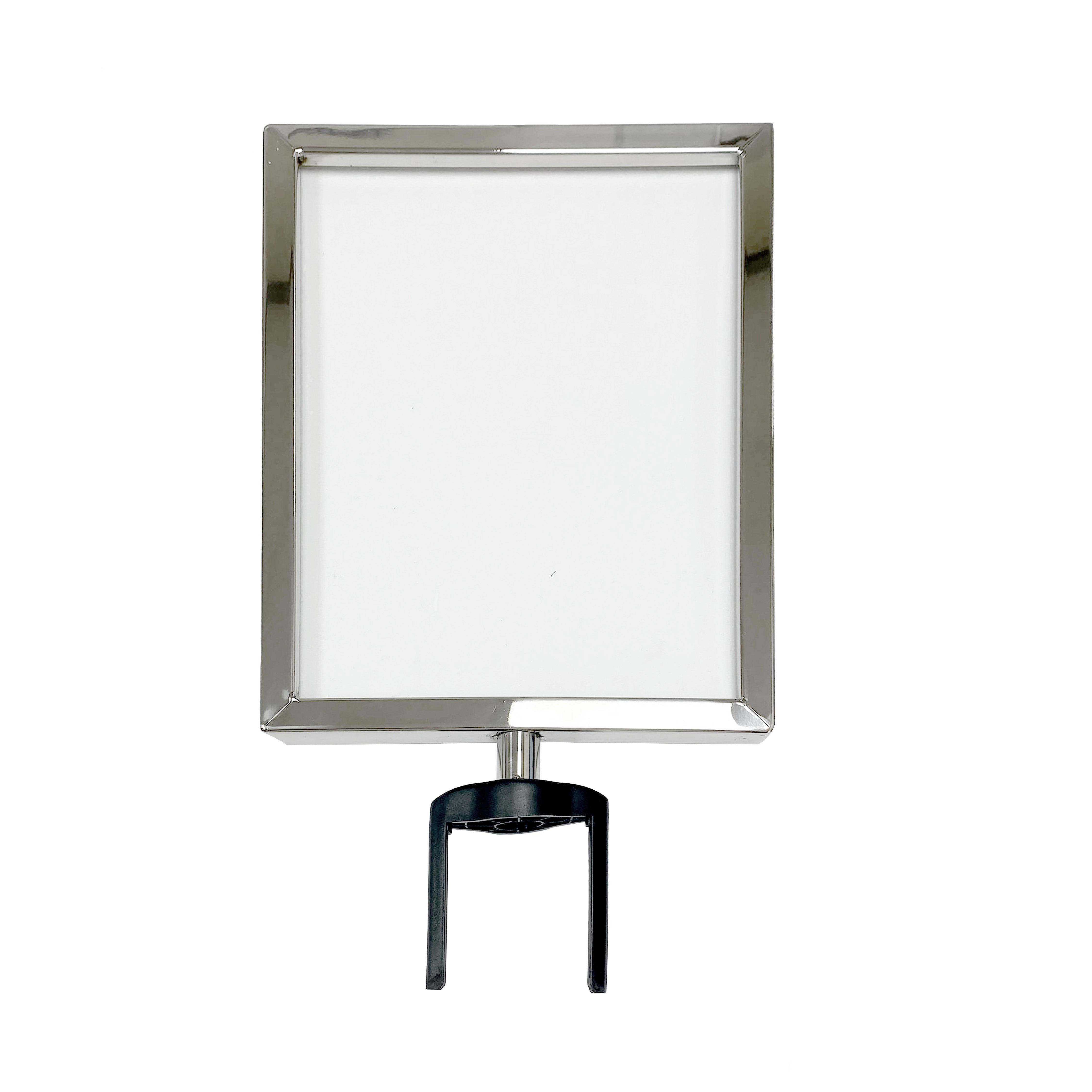 Signholder For Tape Top Stanchion Silver