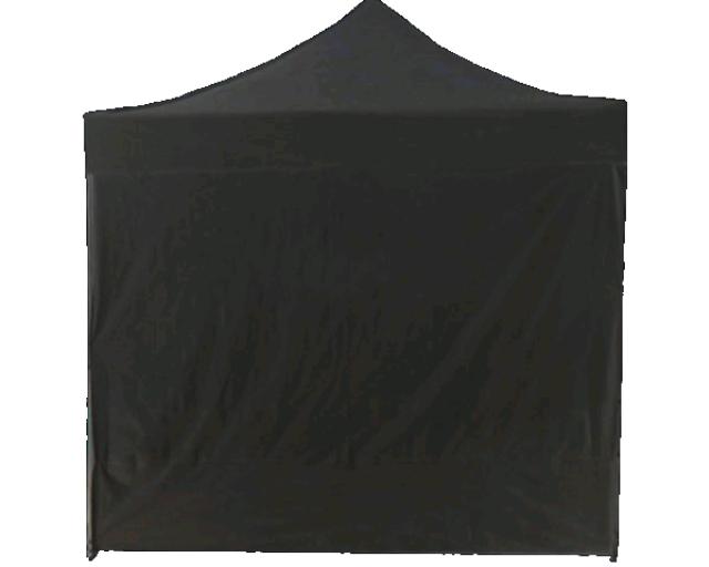 Pop up Wall 10’ Black Plain Tents - Popup
