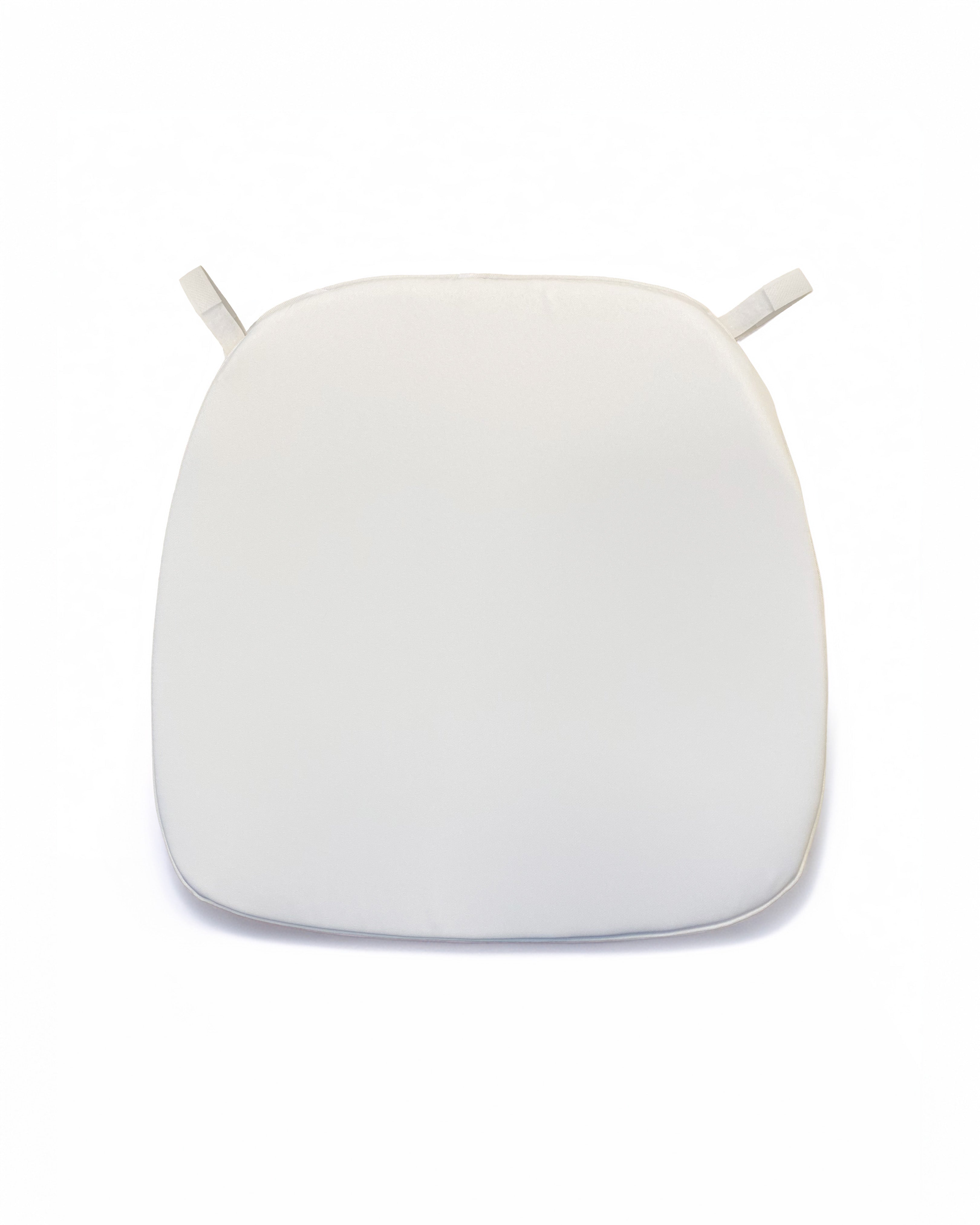 Chair Cushion White For Crossback Velcro Style