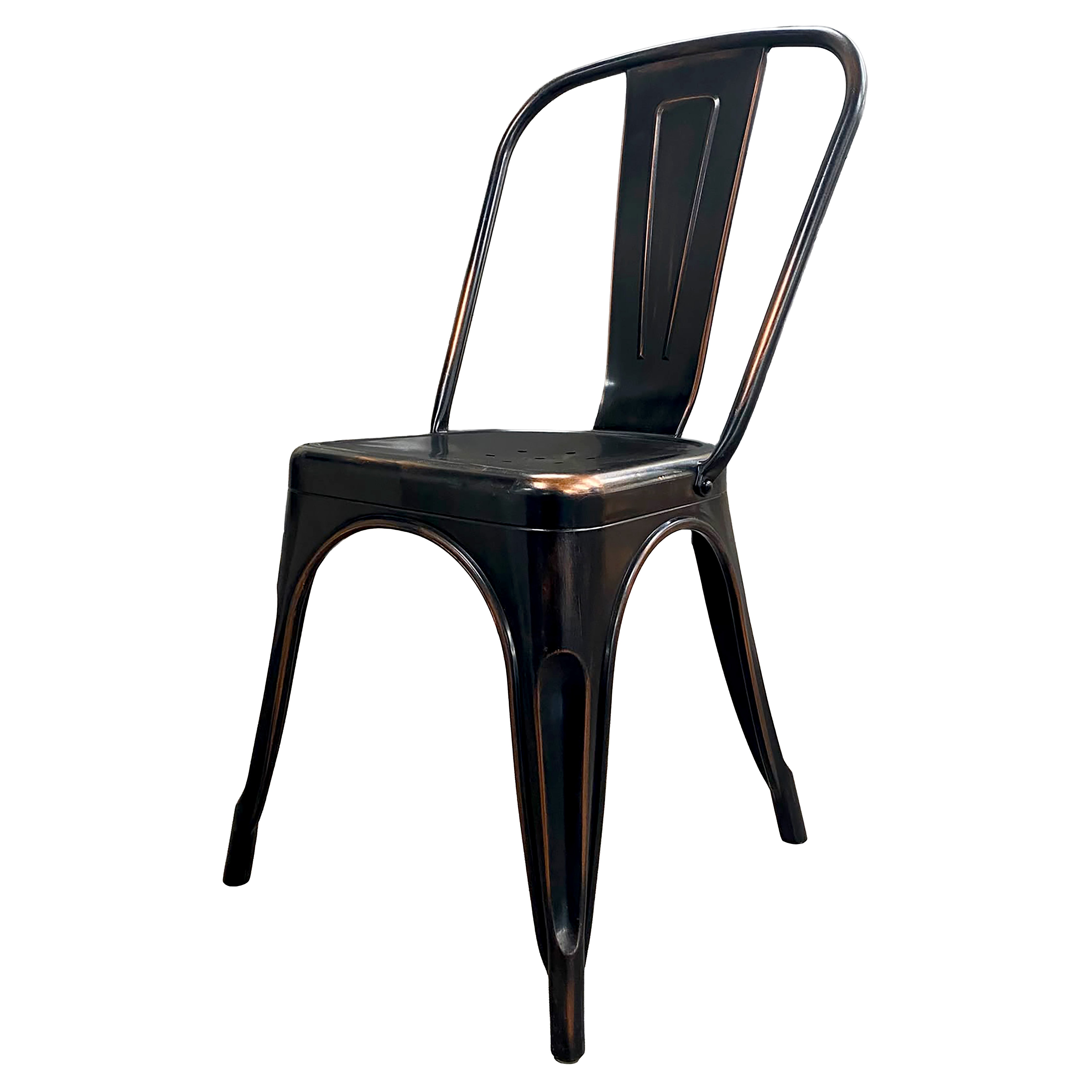 Chair, Tolix Black/Copper Resin