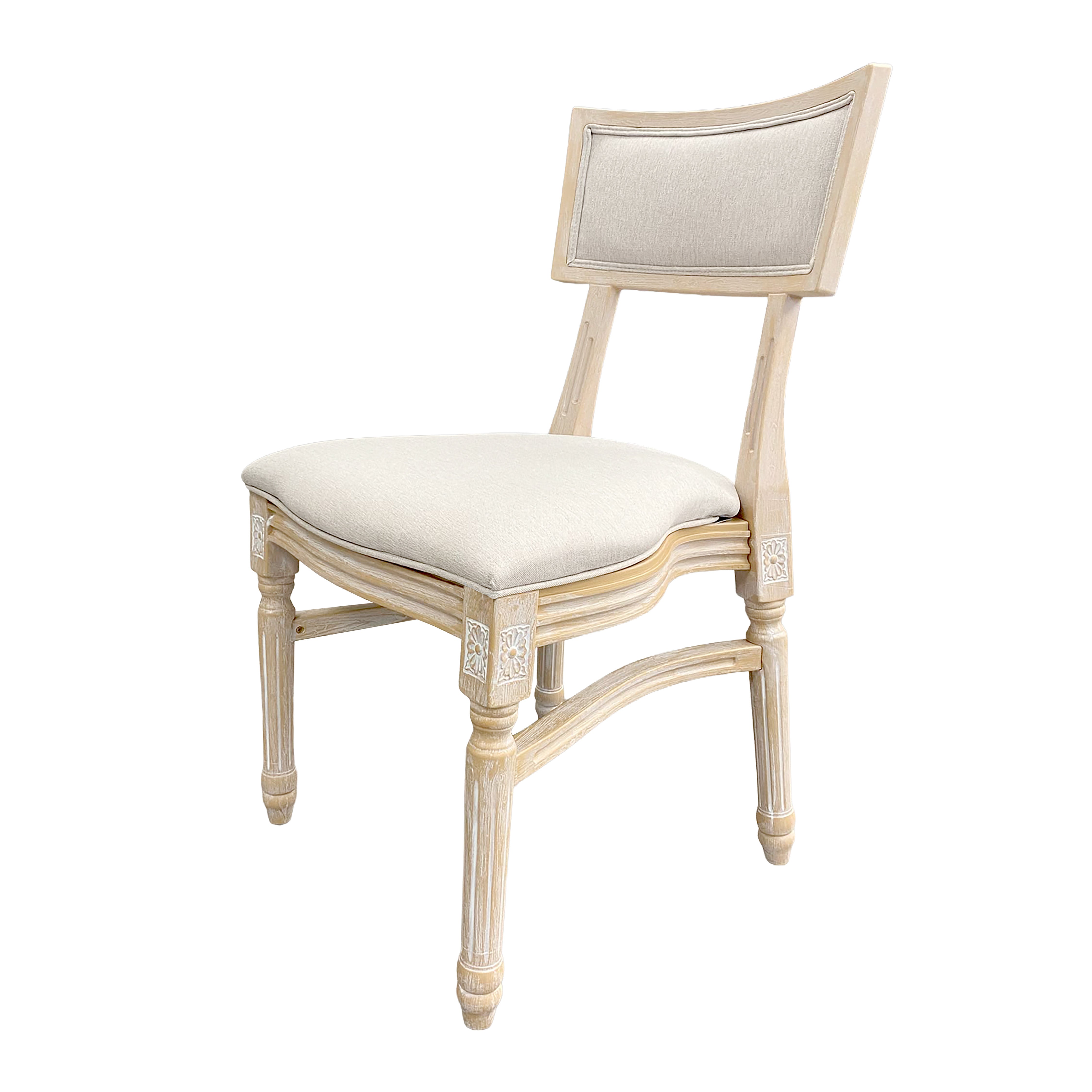 Chair, Franklin Resin Natural Whitewash Wood Look