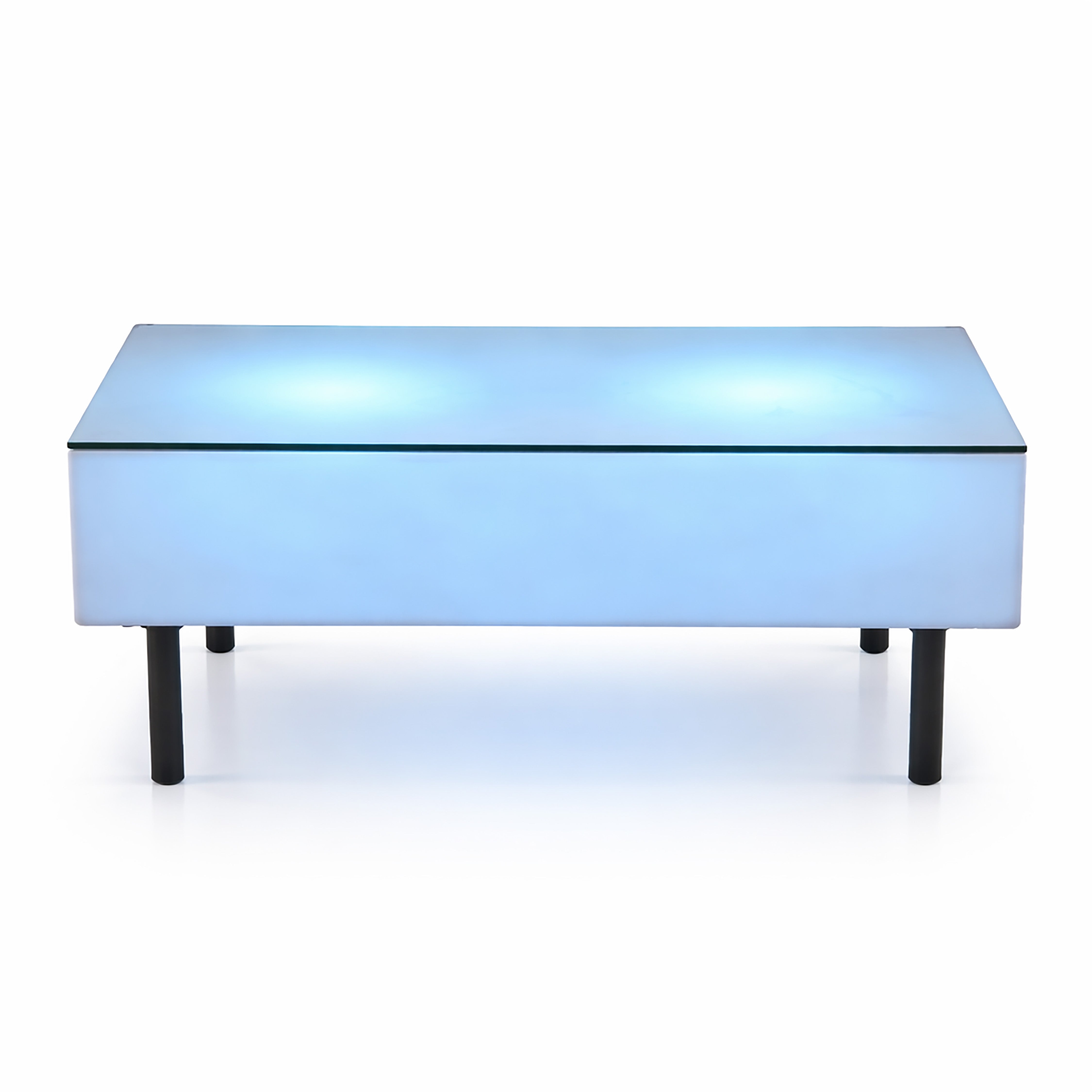 Table, LED Lit Coffee Rectangular