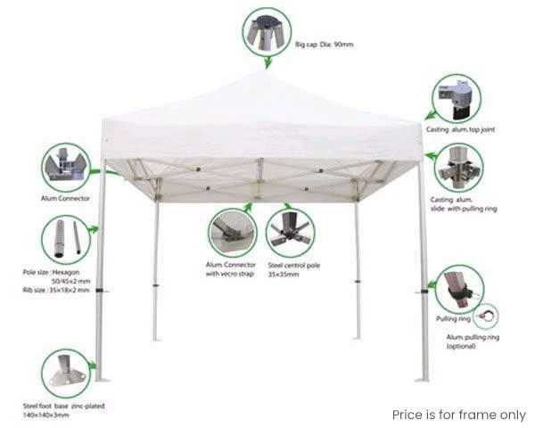 Pop up Frame, SES 10' x 10' Hd Aluminum - Special Event Sales