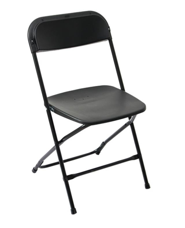 Chair, Folding Black Seat & Black Frame Advantage Series
