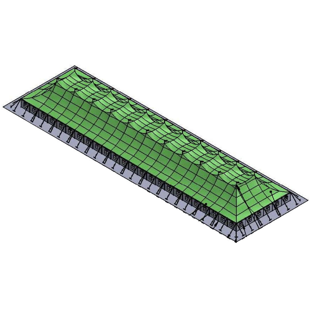 Pole Tent 60' x 240' White