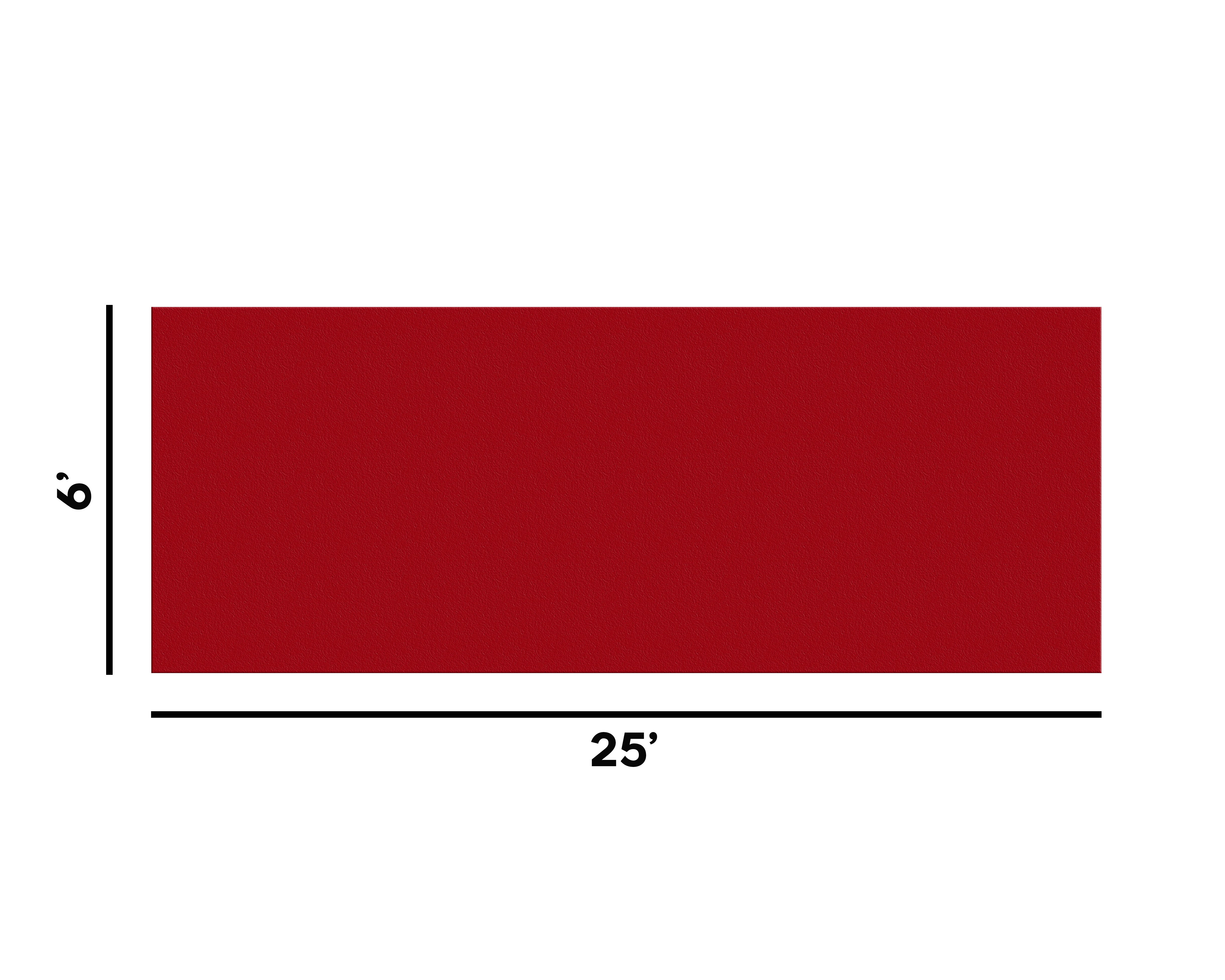 Carpet, Red 6' x 25' Plush