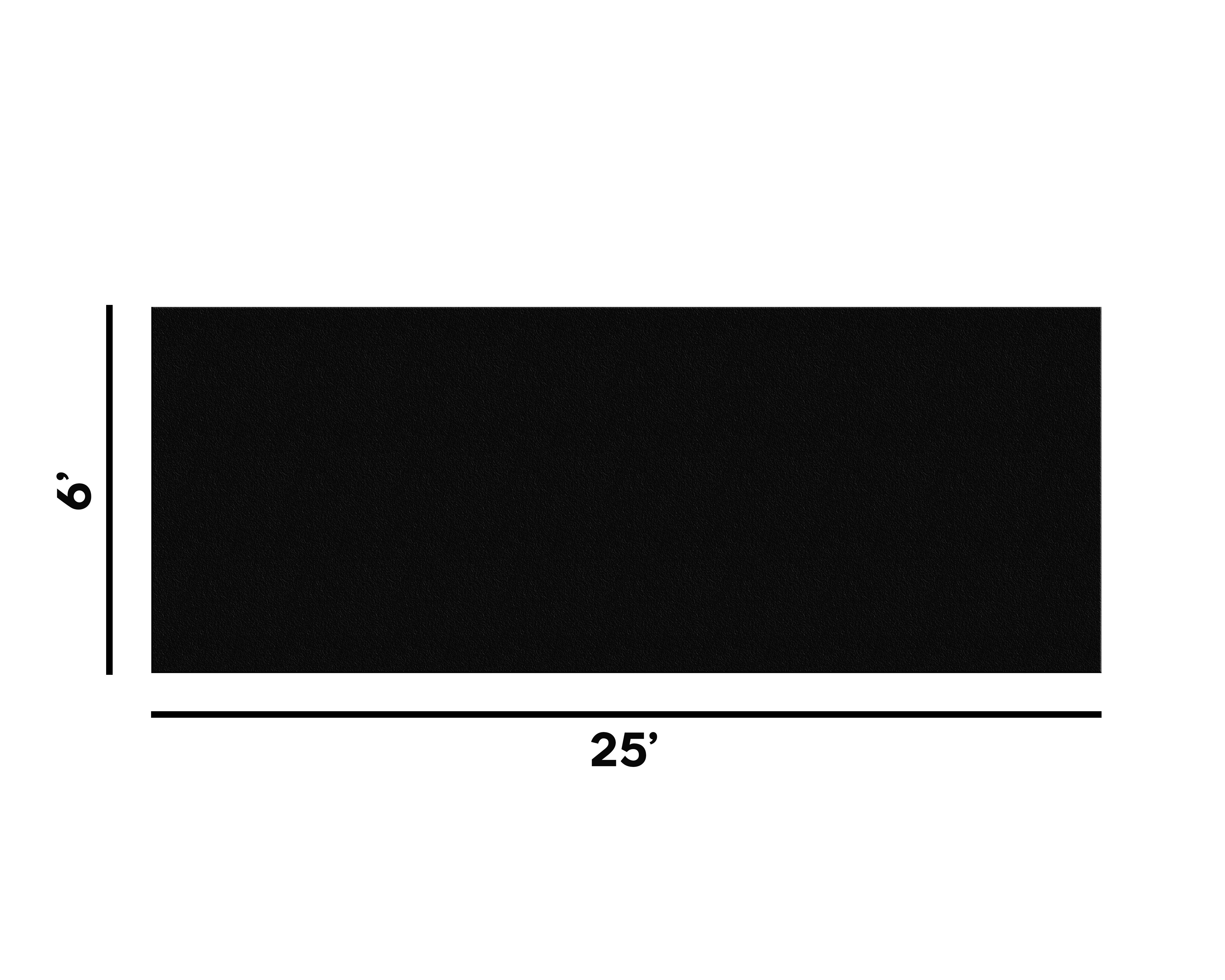 Carpet, Black 6' x 25'
