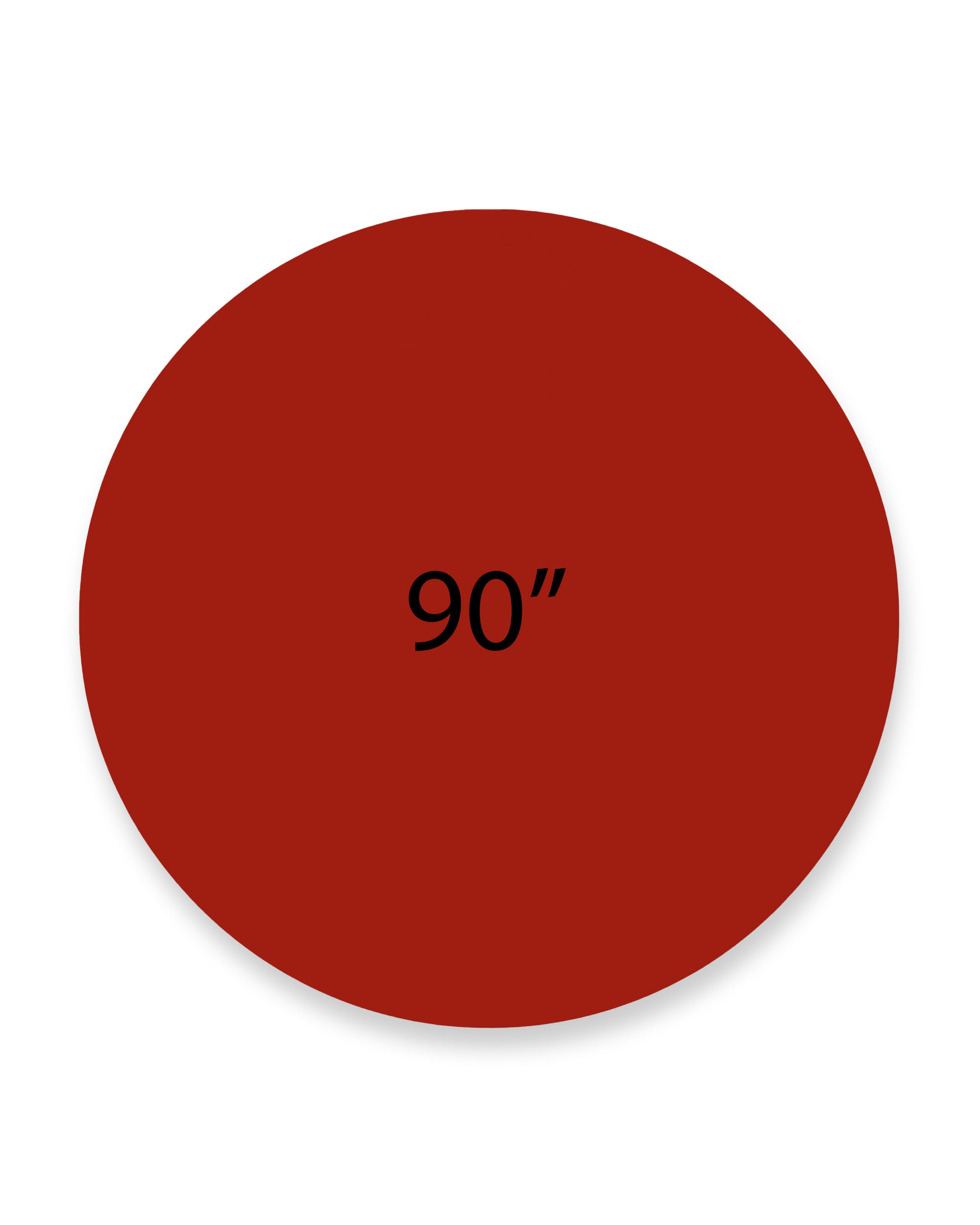 Tablecloth 90" Round Red Standard