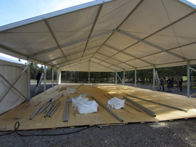 Clearspan Tent, 9M X 35M Plain Walls - Special Event Sales