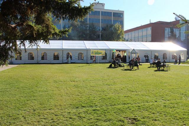 Clearspan Tent, 9M X 50M French Windows - Special Event Sales