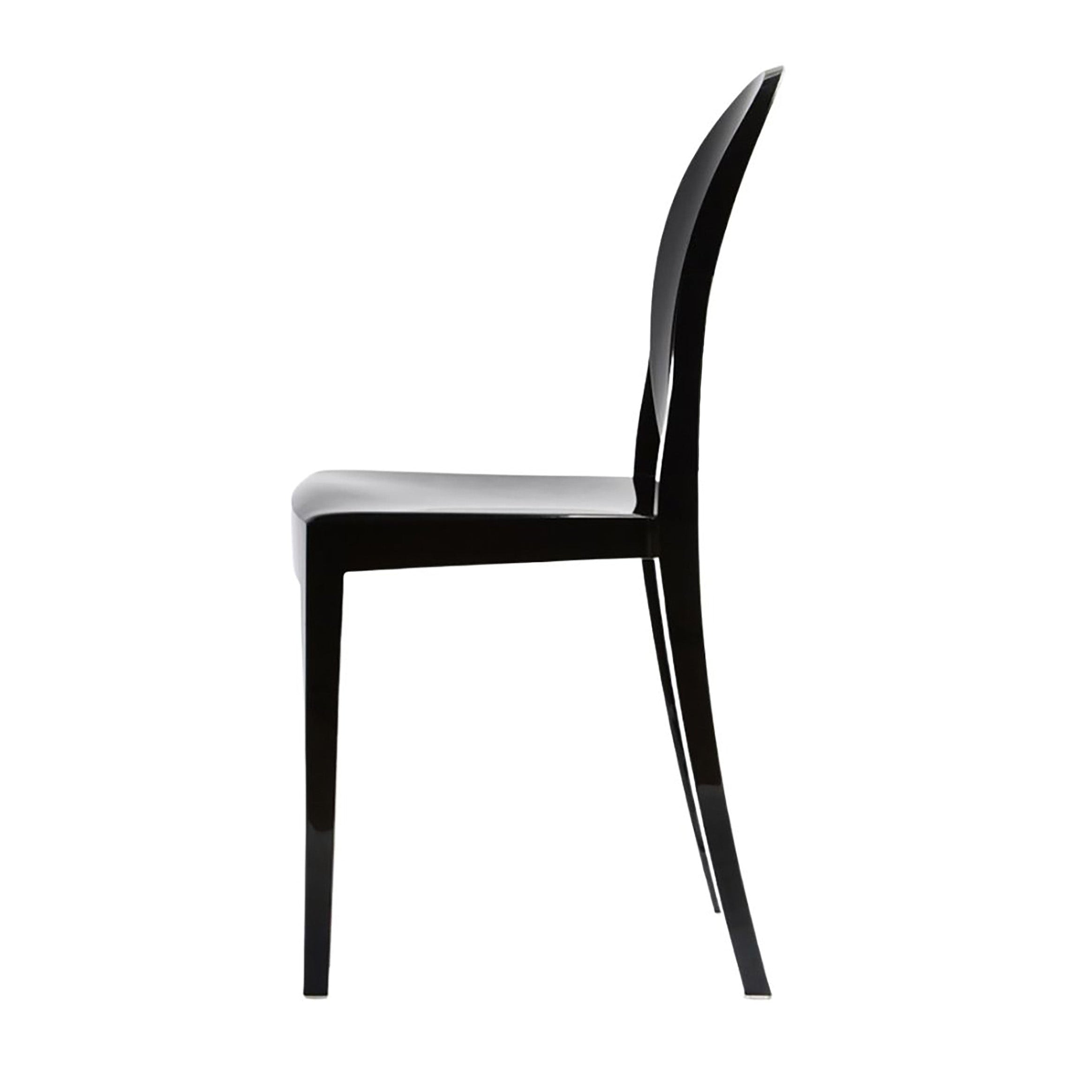 Black plastic luxury event chair.