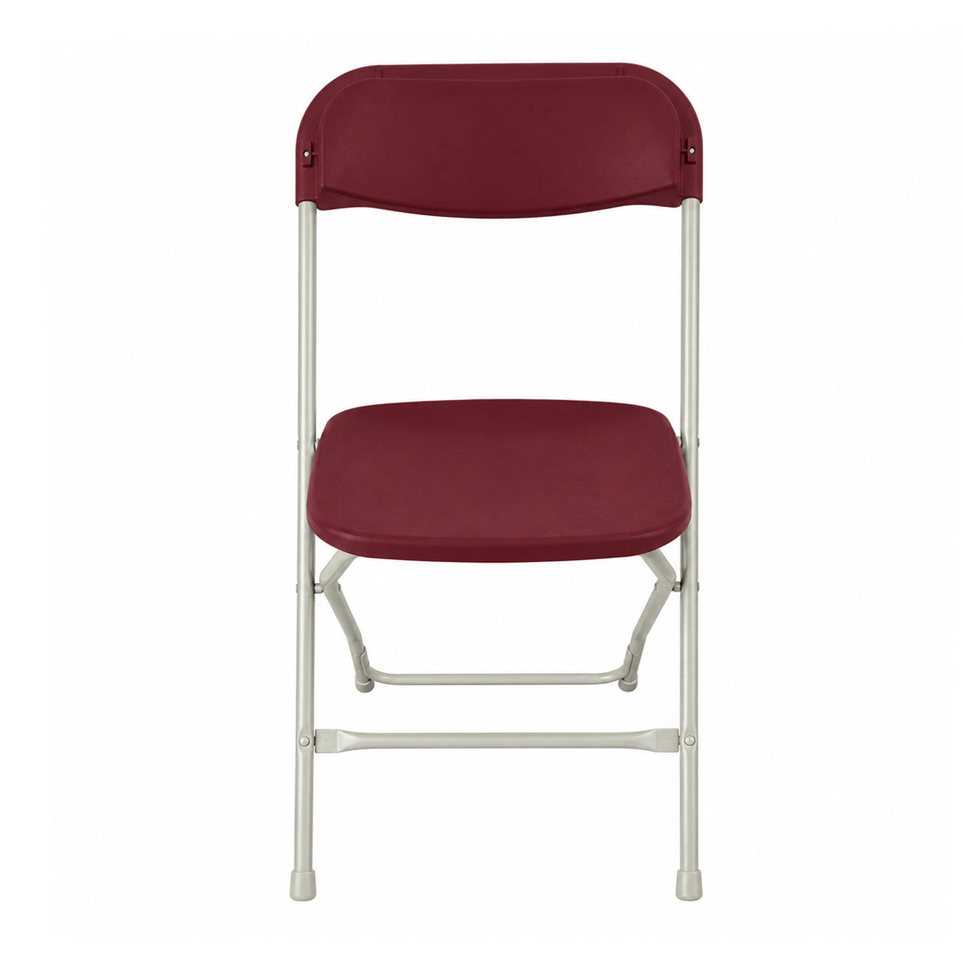 Chair, Folding Burgundy Seat & Grey Frame Pro Series