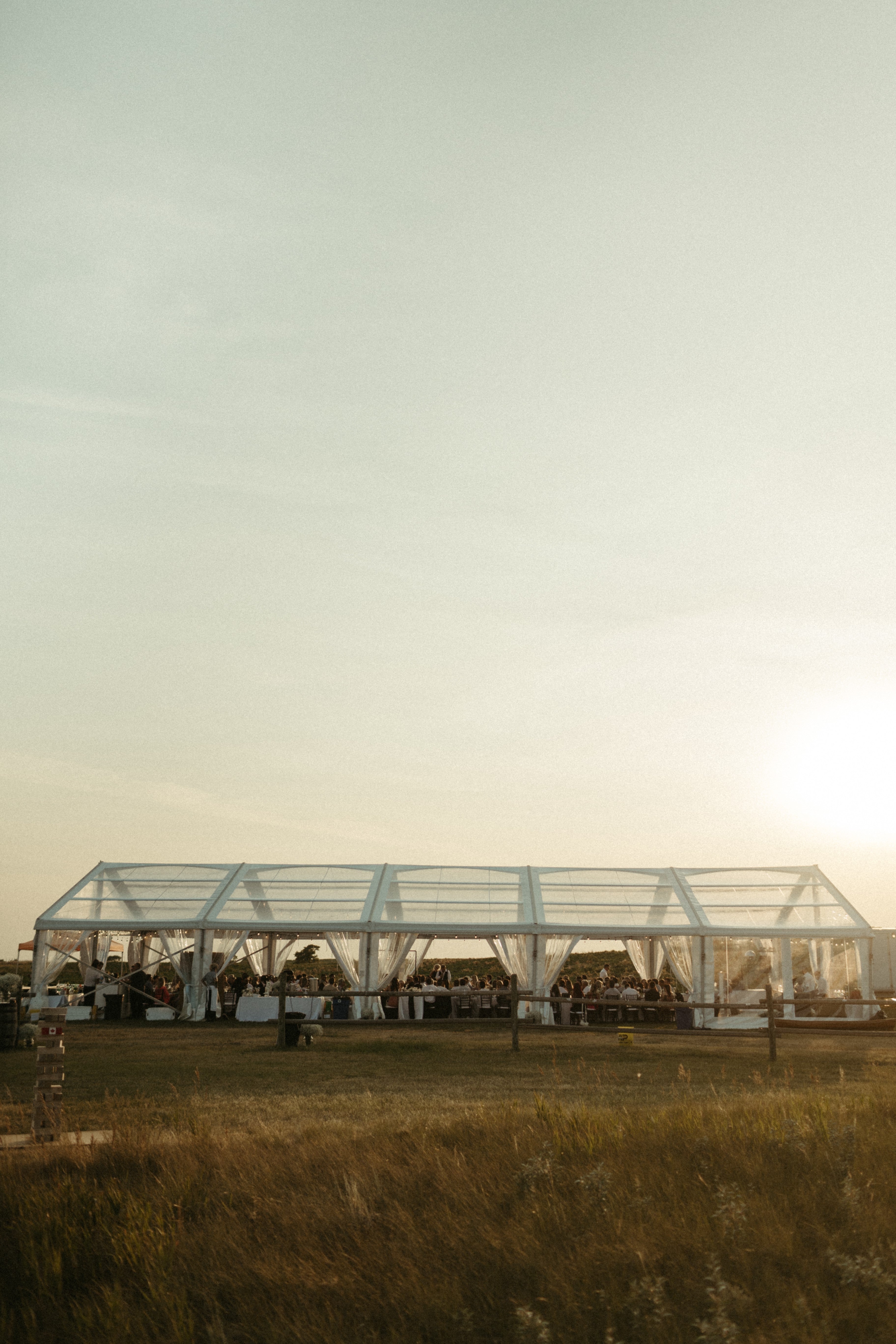 Clearspan Tent 12M X 25M Clear Fabric Tents - Clearspan