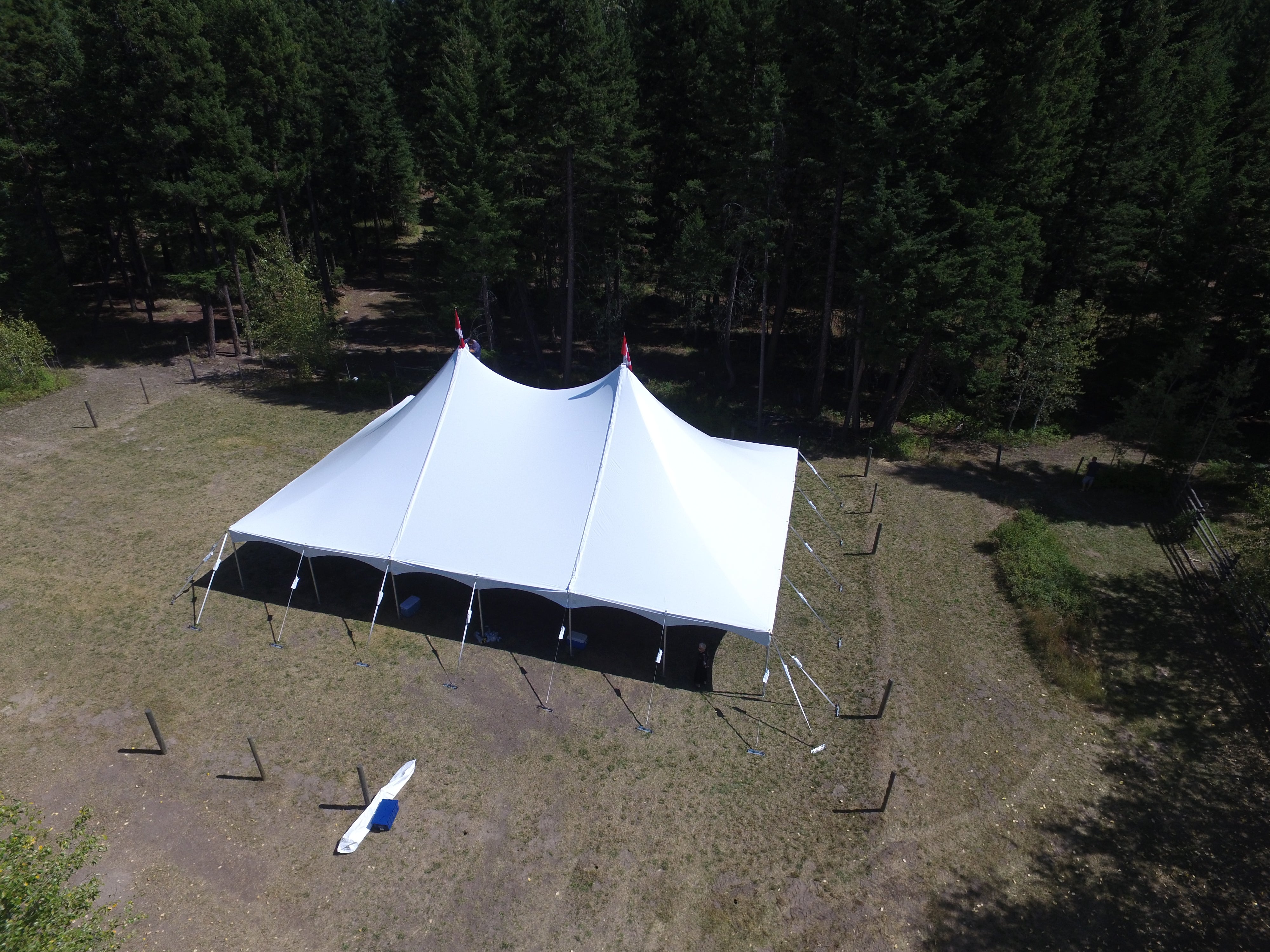 Pole Tent 40’ x 60’ White Tents - Pole