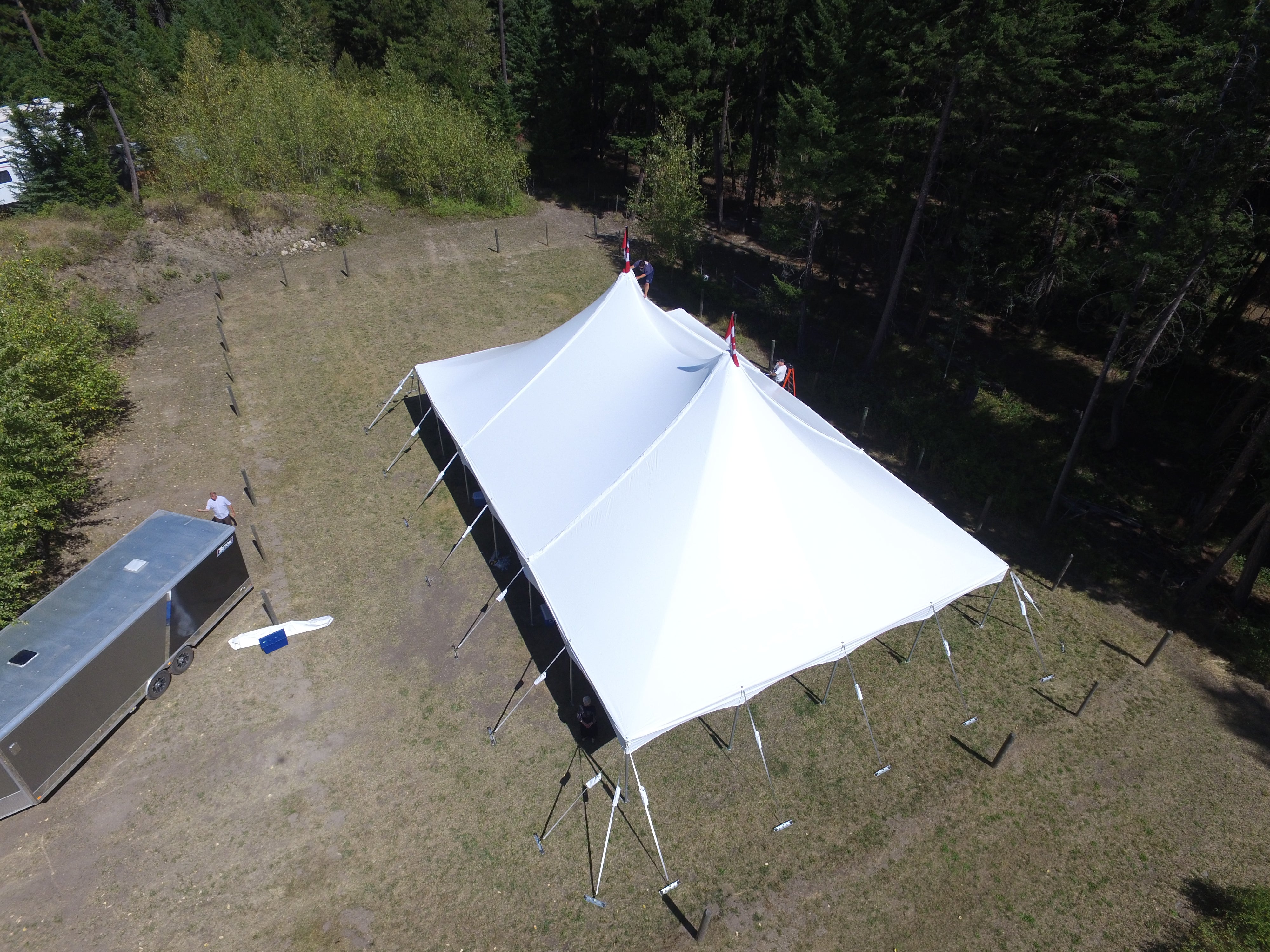 Pole Tent 40’ x 60’ White Tents - Pole