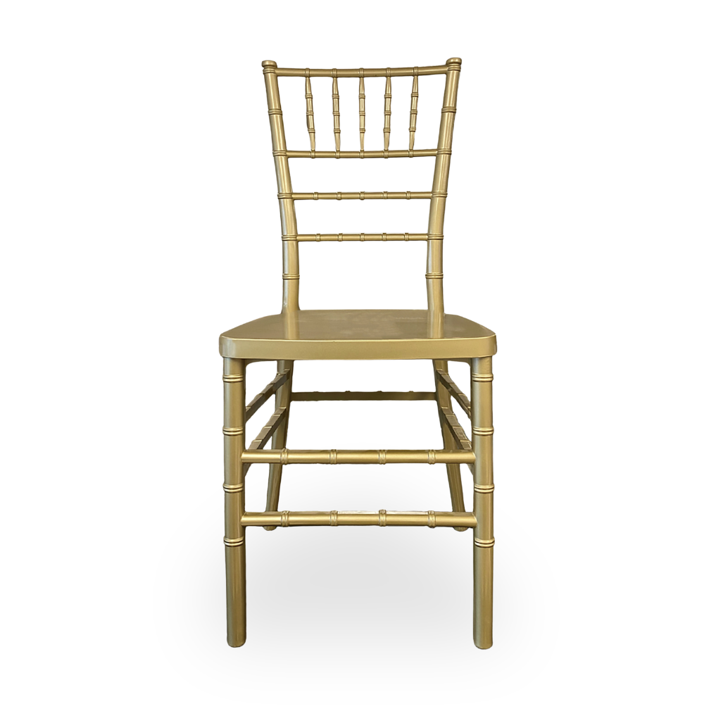 Gold resin Chiavari event chair