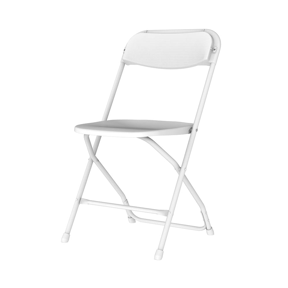 Chair, Folding Snow White Seat & White Frame Pro Series