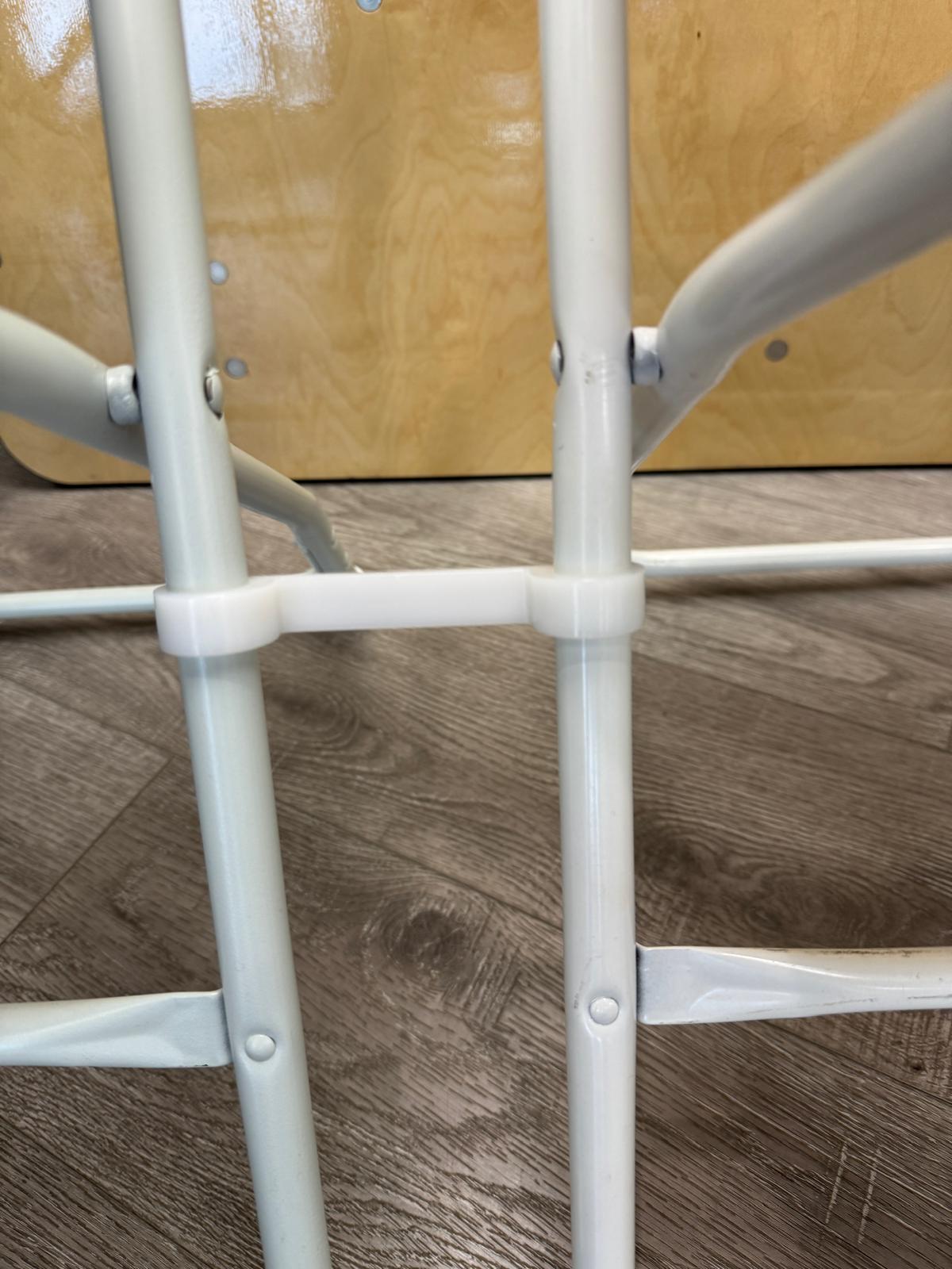 Chair Ganging Clip White 3" Spacing