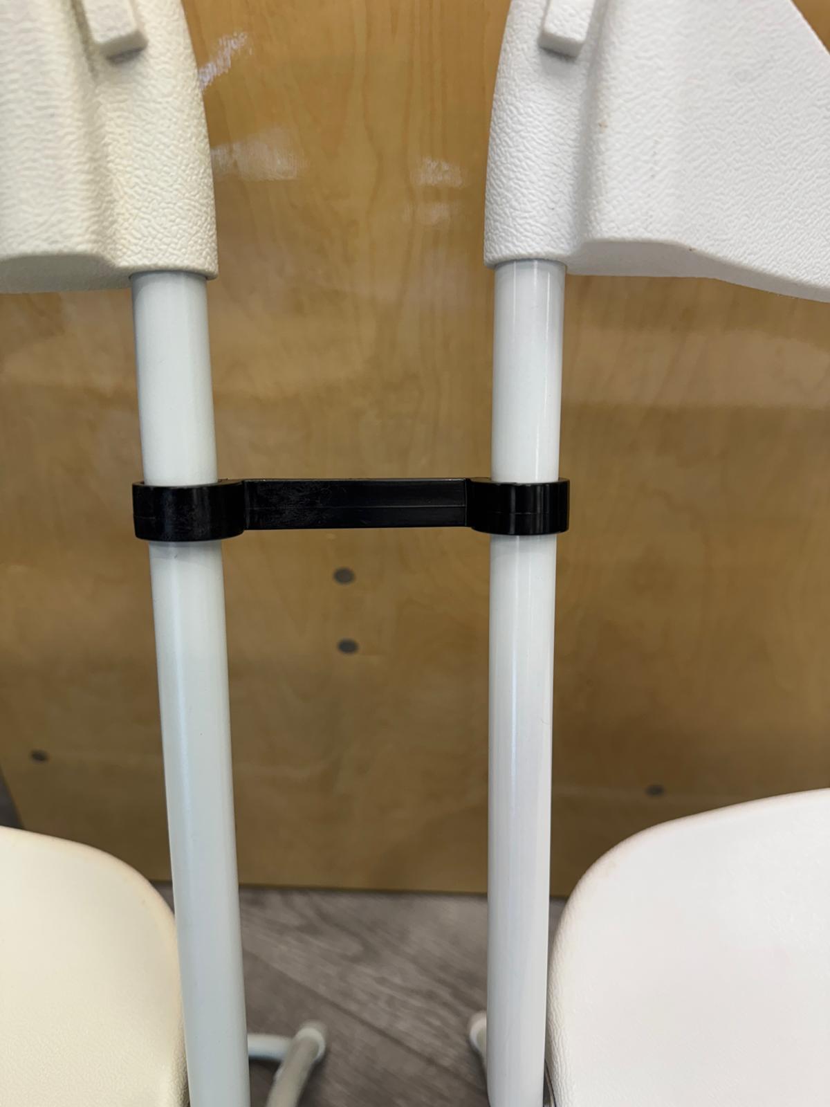 Chair Ganging Clip Black 3" Spacing