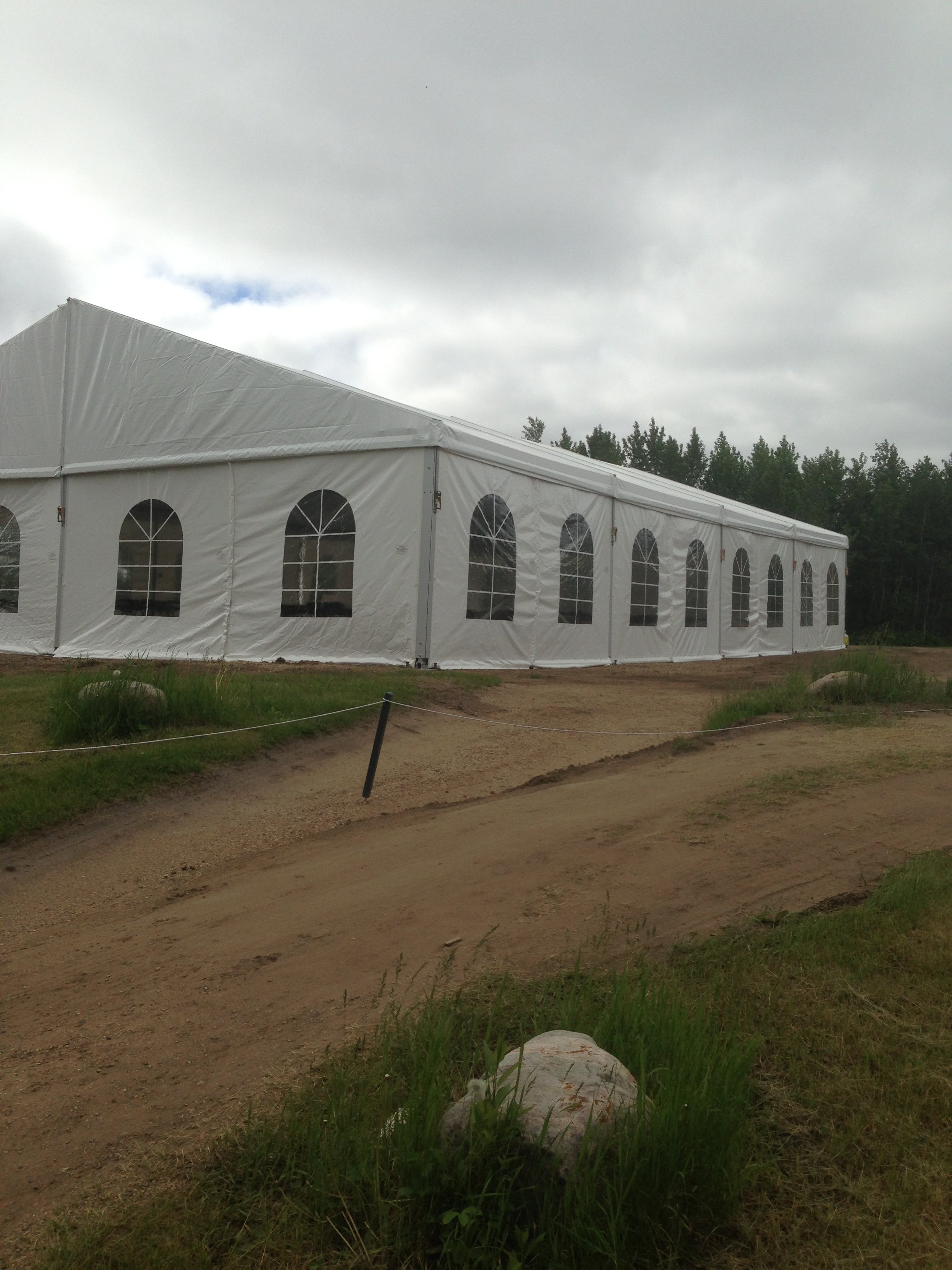 Clearspan Tent 12M X 20M French Windows Tents - Clearspan
