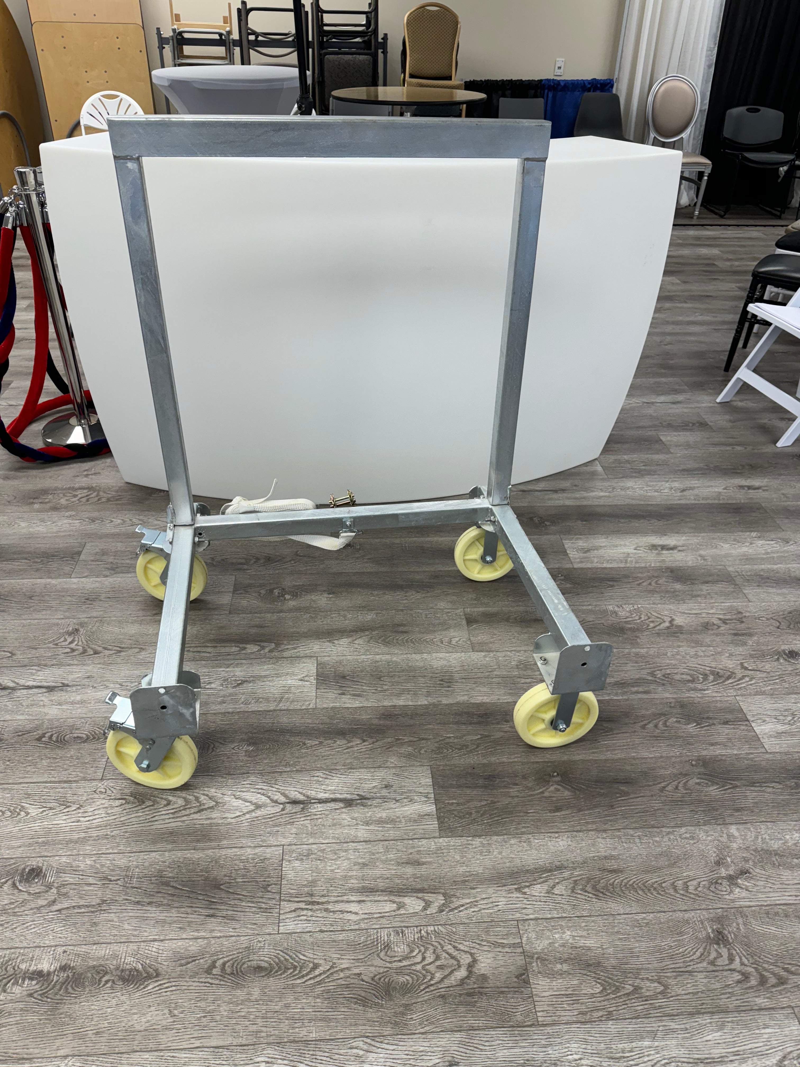 Stage Deck Storage Cart Galvanized