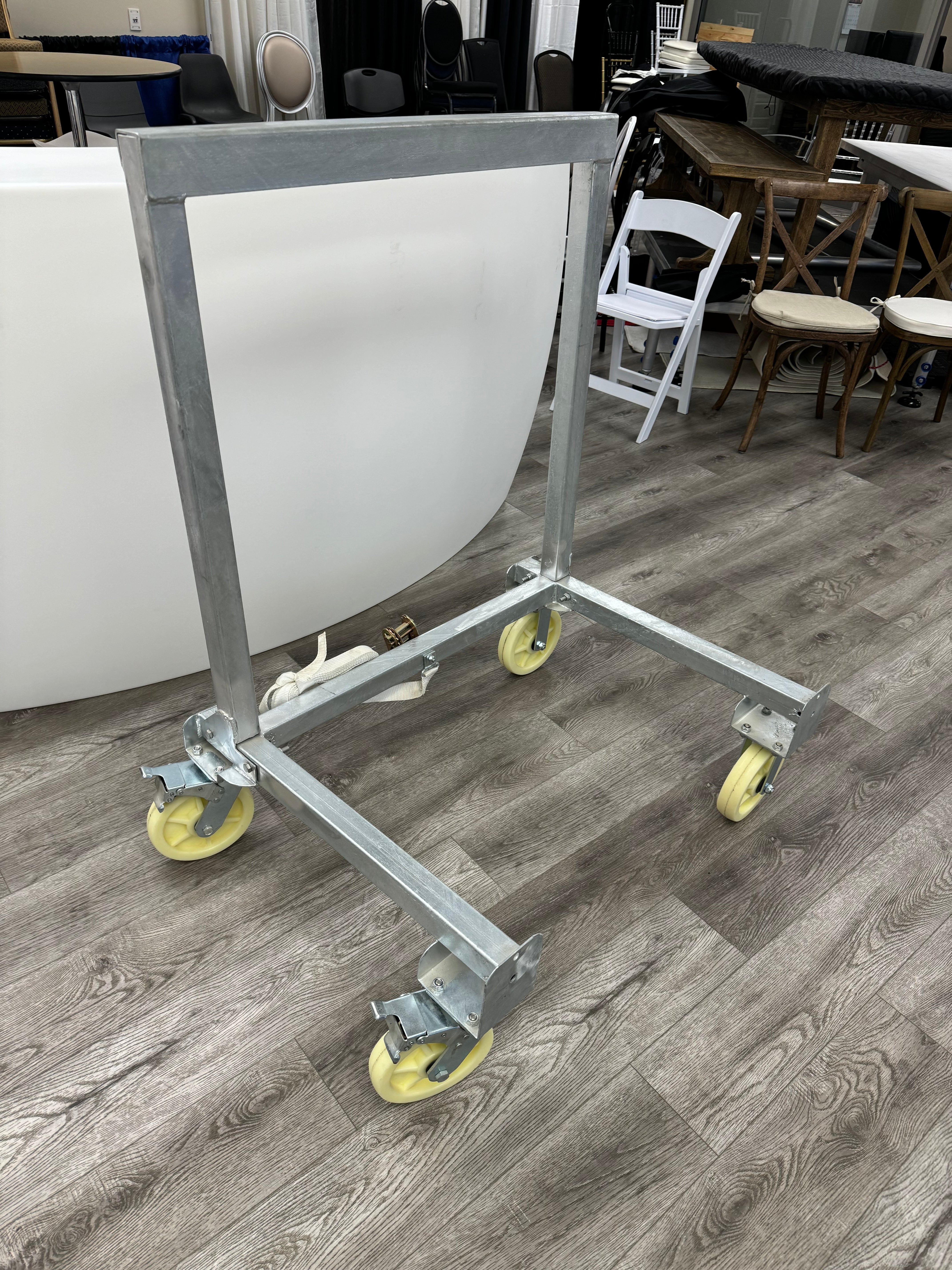 Stage Deck Storage Cart Galvanized