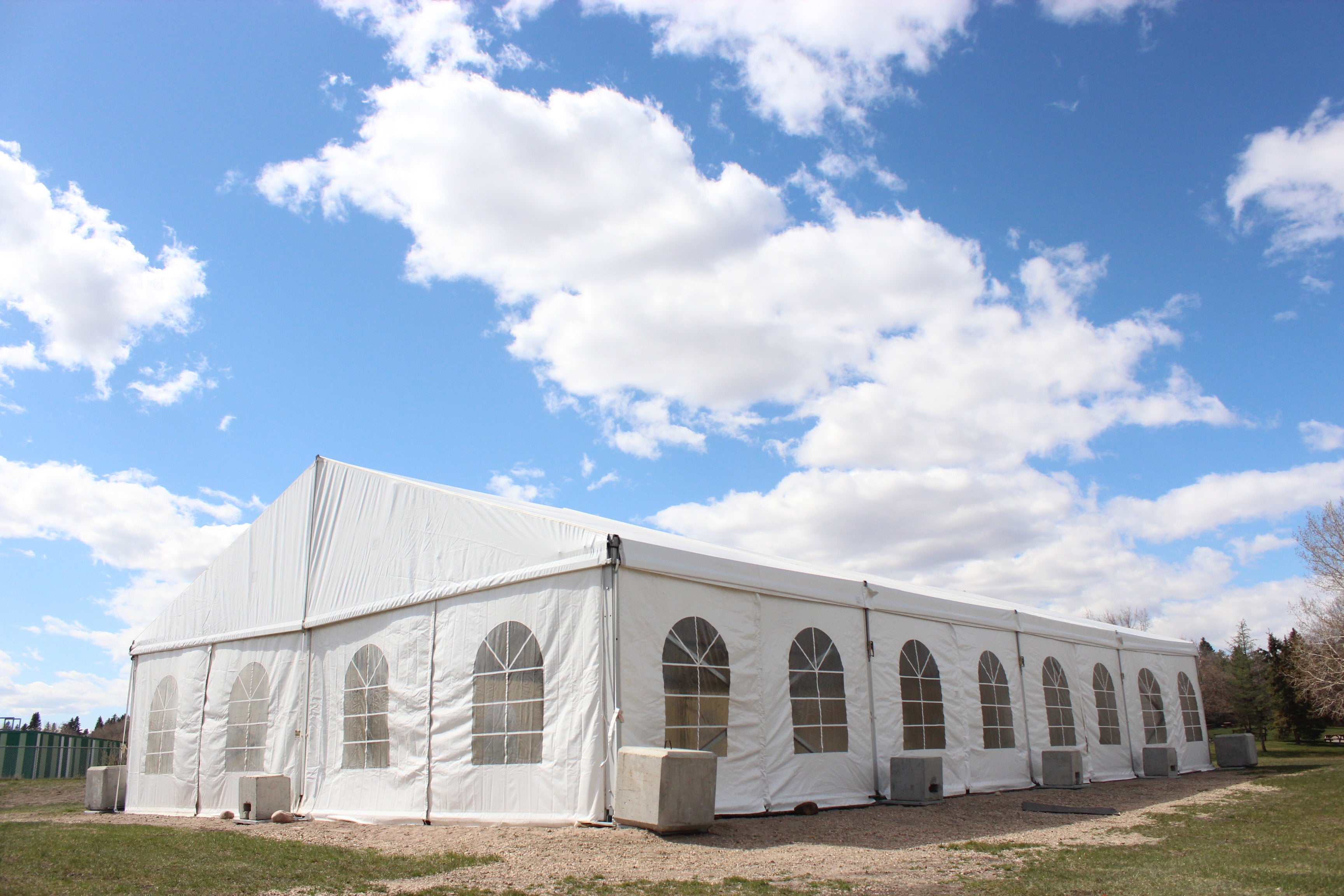 Clearspan Tent 12M X 20M French Windows Tents - Clearspan
