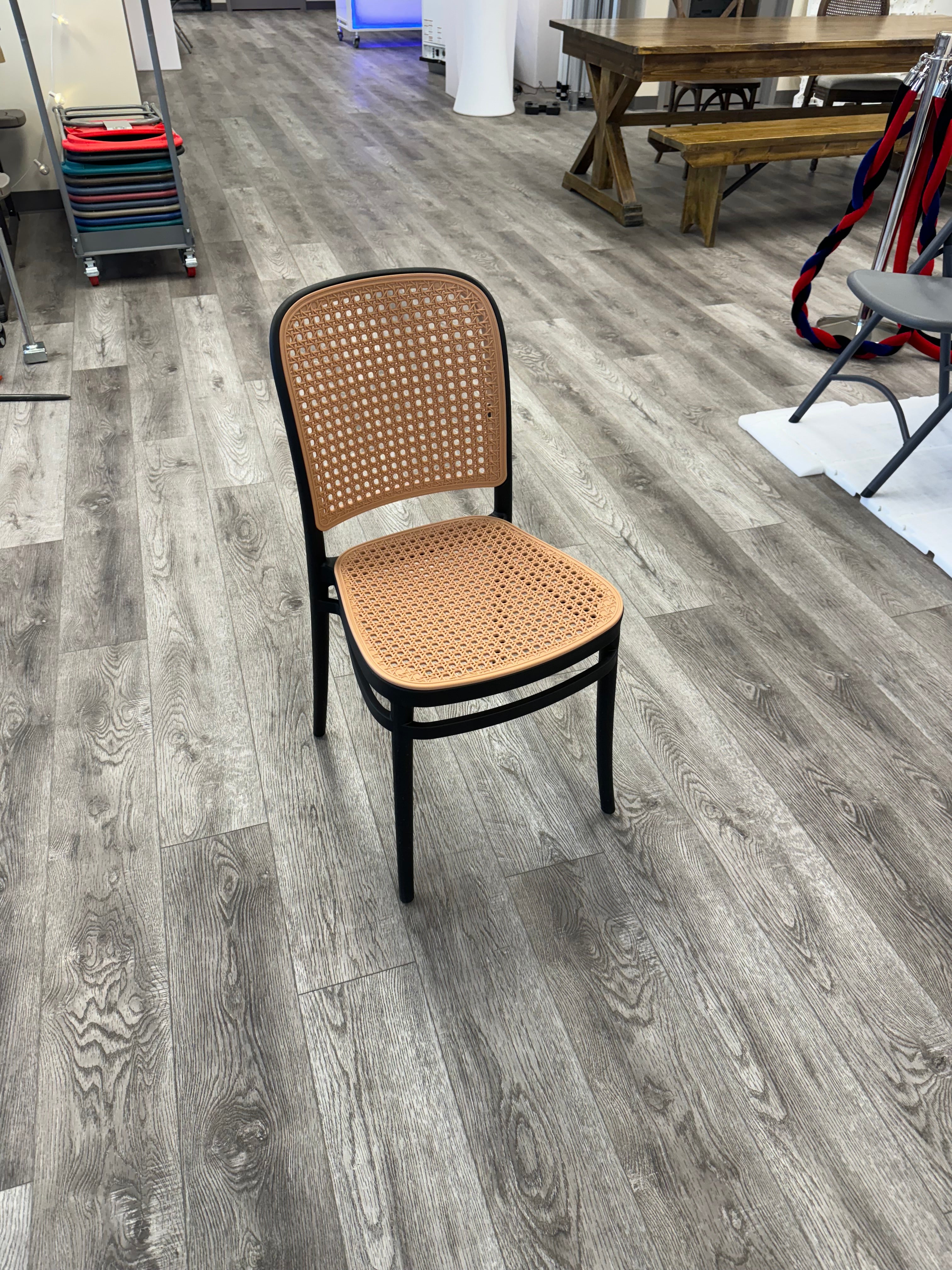 Chair, Alexa Black Resin