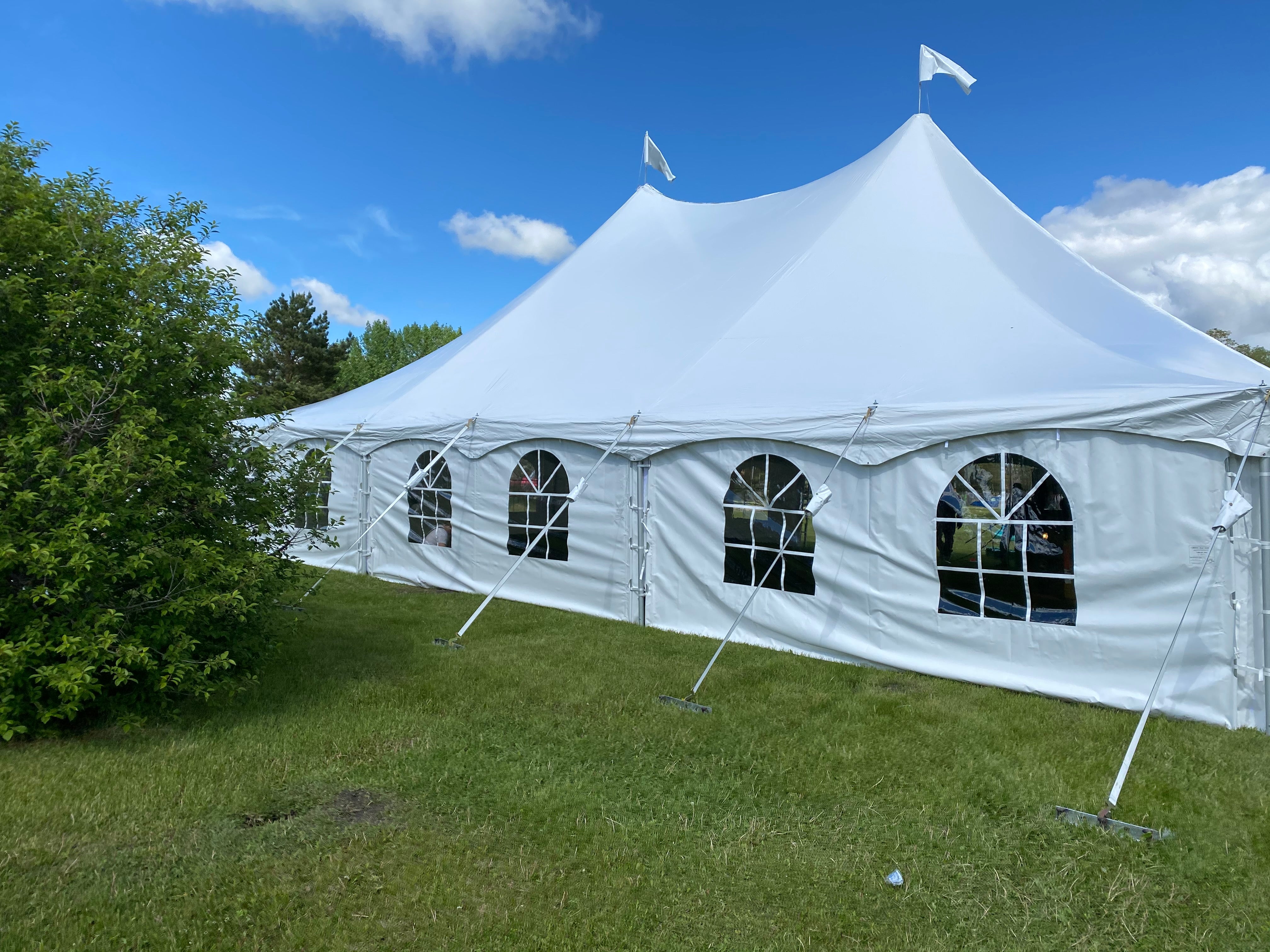 Pole Tent 60' x 40' White