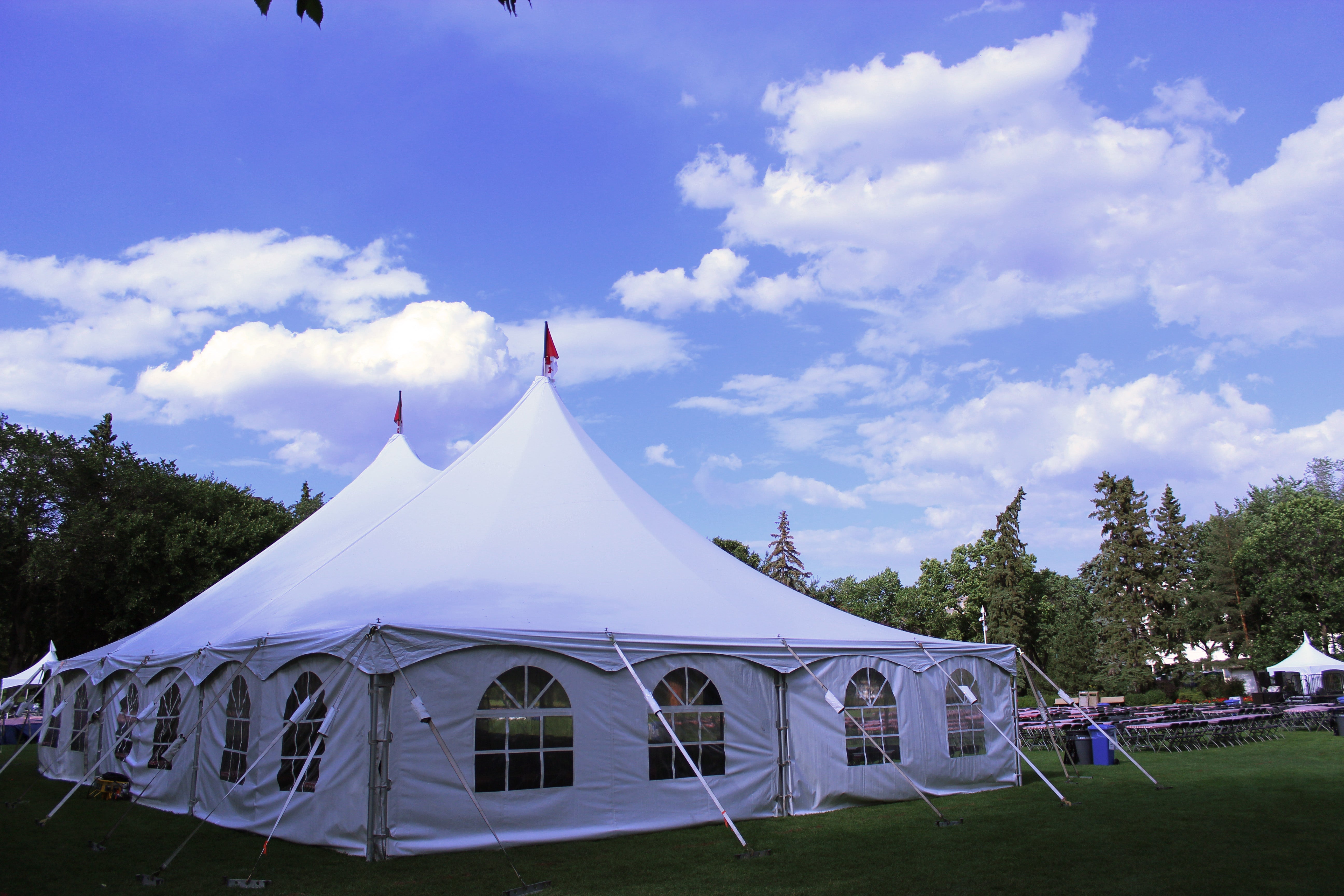 Pole Tent 40’ x 60’ White Tents - Pole