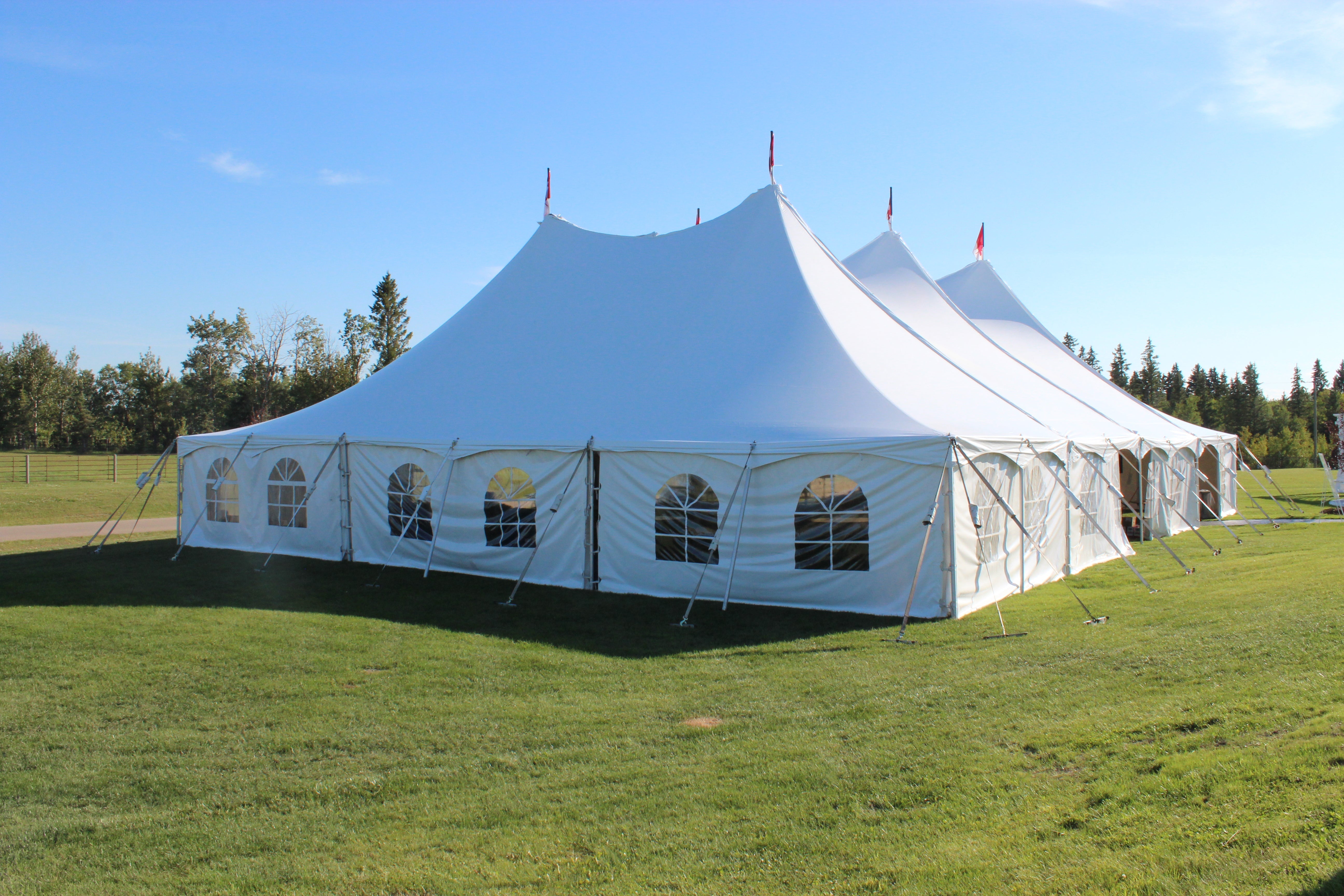 Pole Tent 60’ x 80’ White Tents - Pole