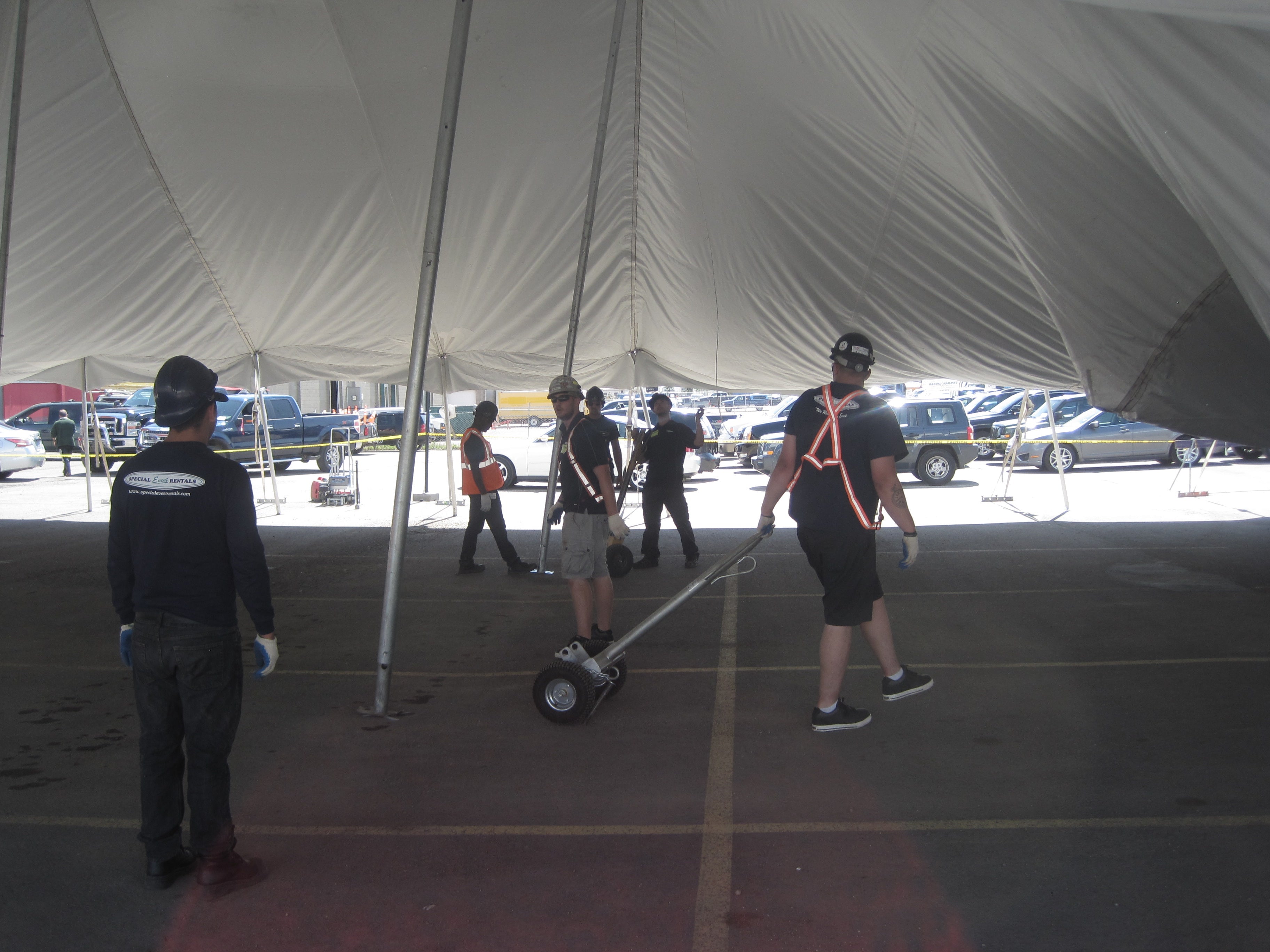 Pole Tent 60’ x 240’ White Tents - Pole