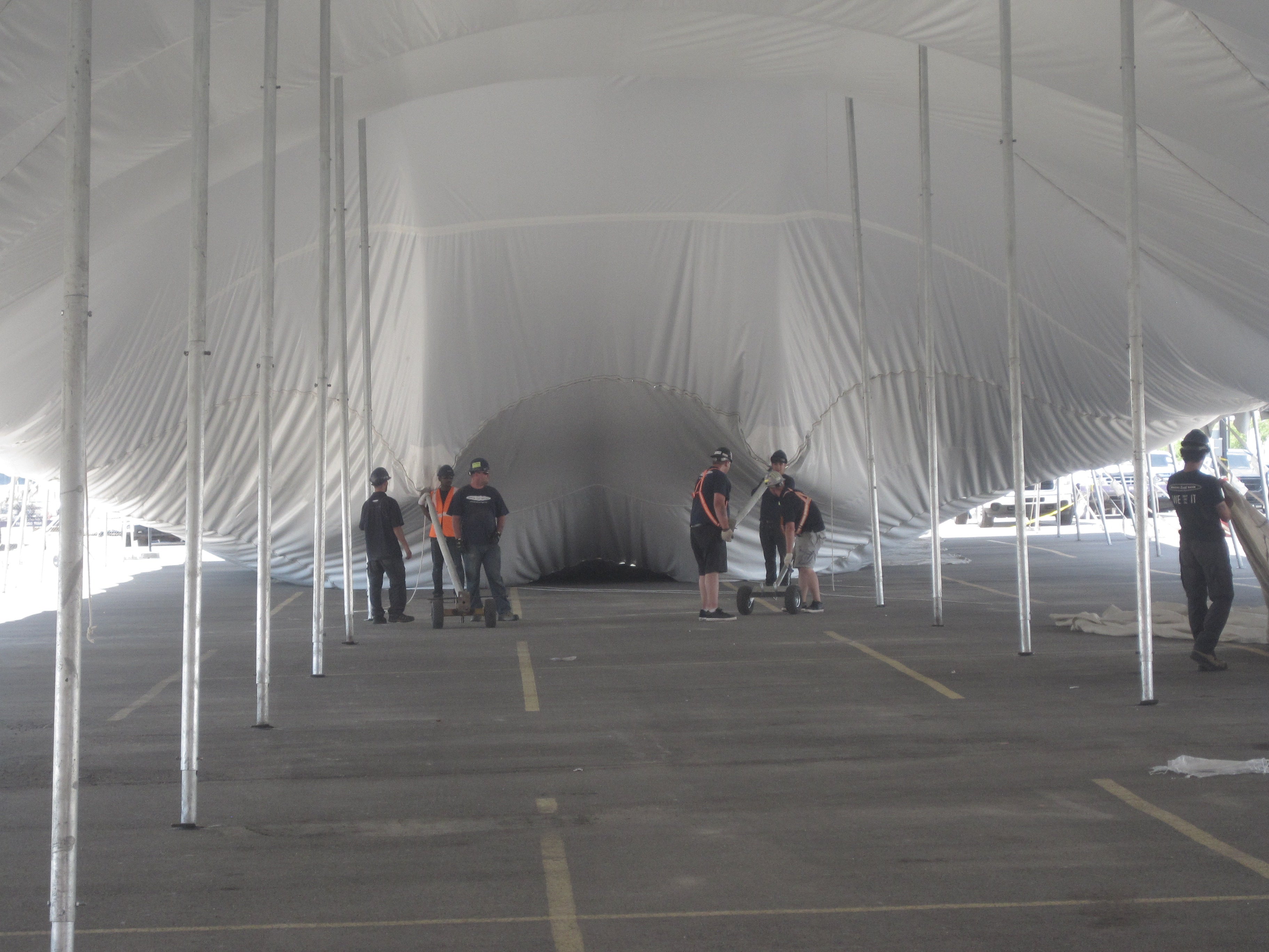 Pole Tent 60’ x 240’ White Tents - Pole