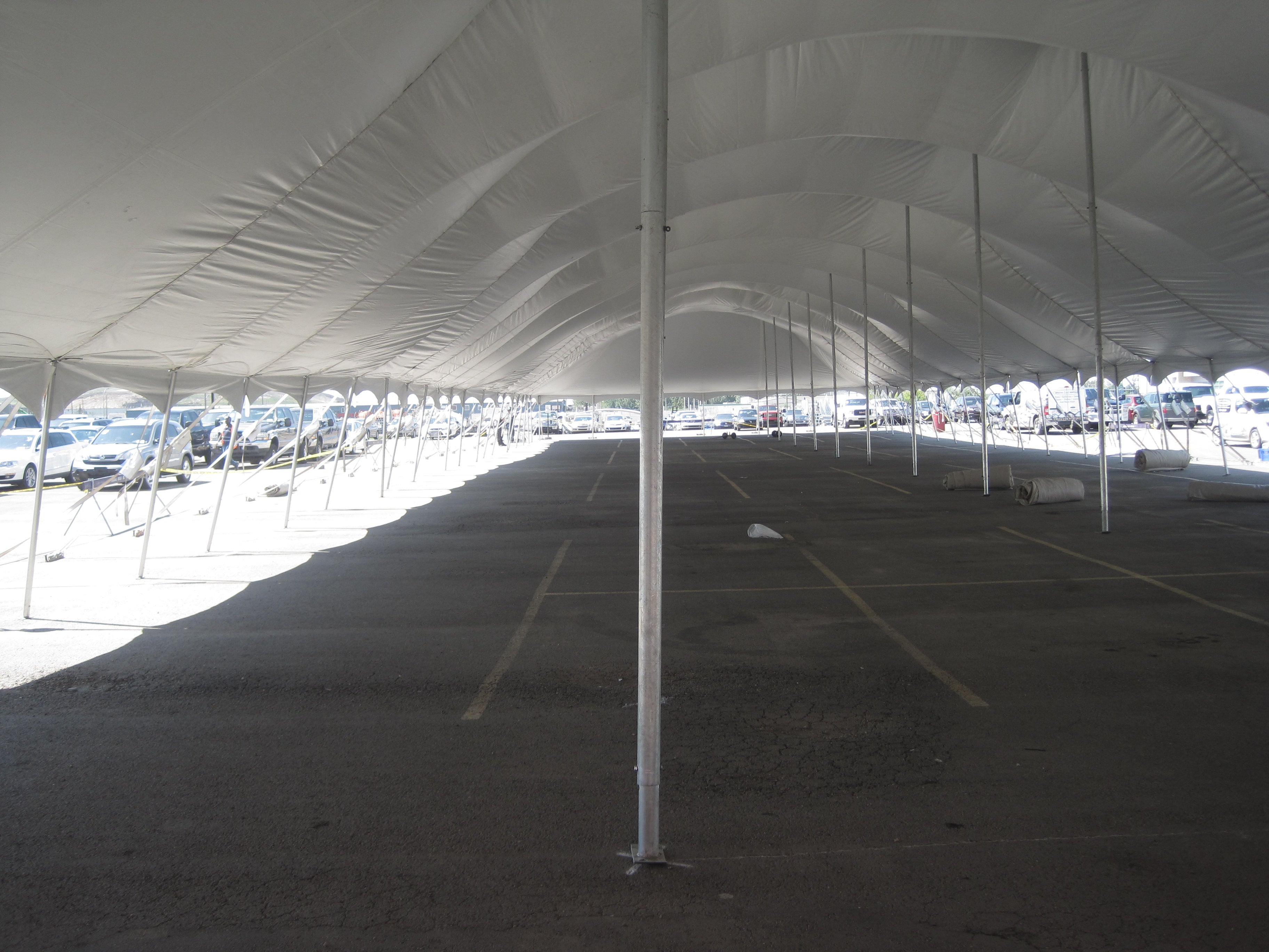 Pole Tent 60’ x 240’ White Tents - Pole