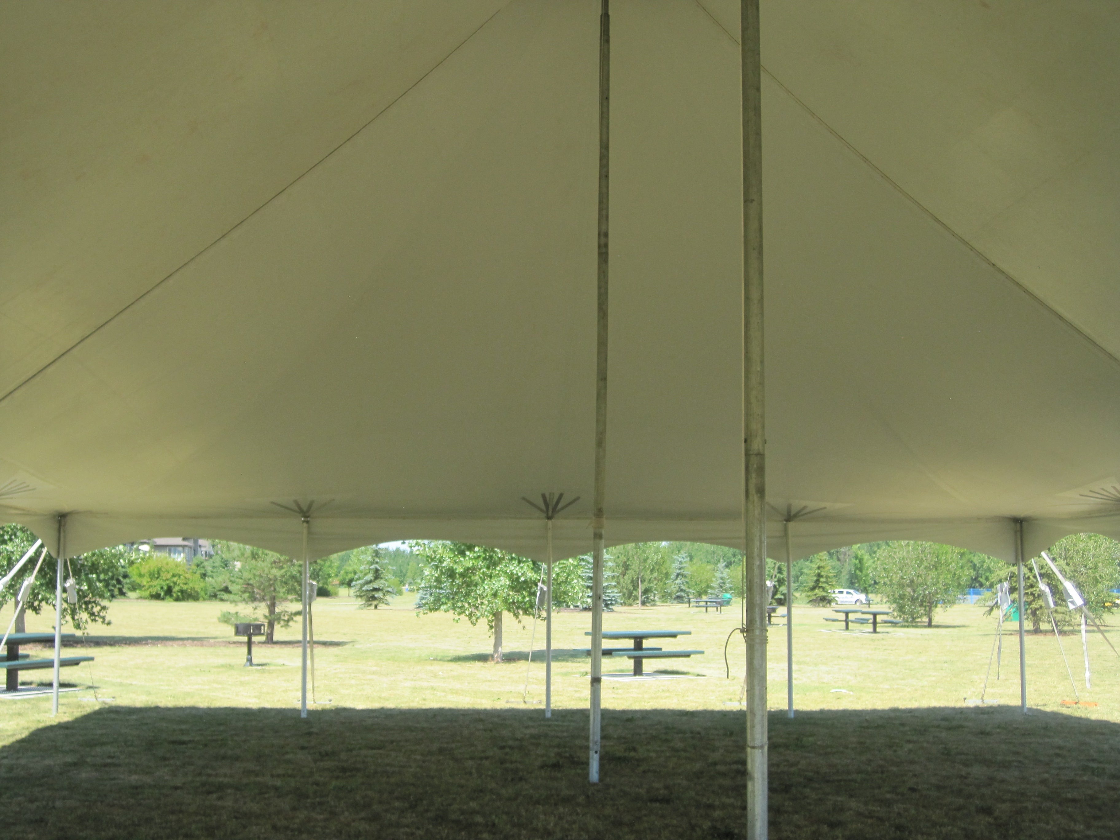Pole Tent 40’ x 80’ White Tents - Pole