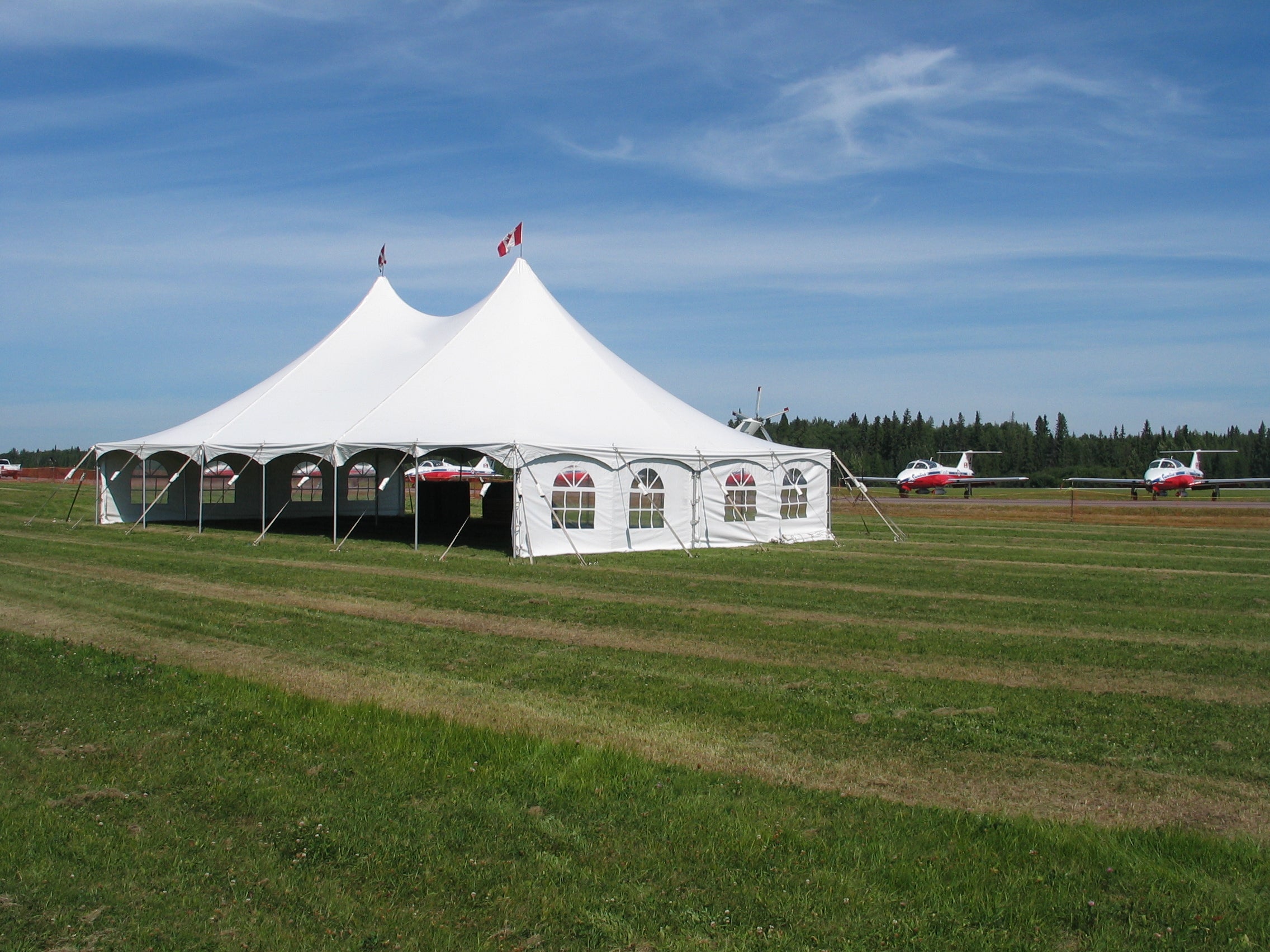 Pole Tent 40’ x 60’ White Tents - Pole