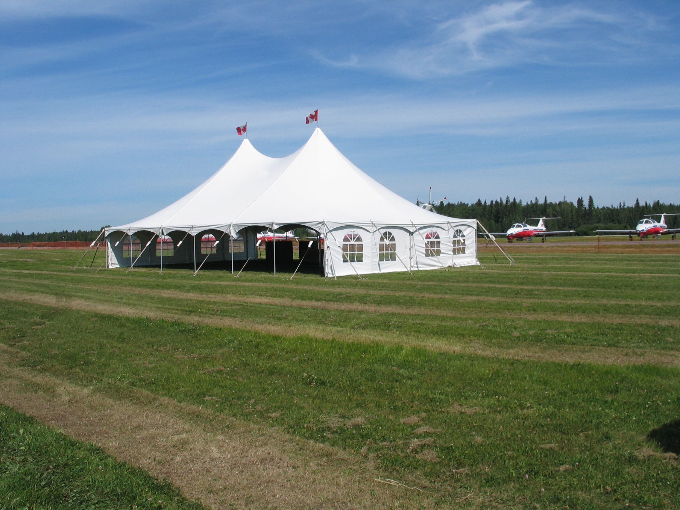 Pole Tent 40’ x 60’ White Tents - Pole
