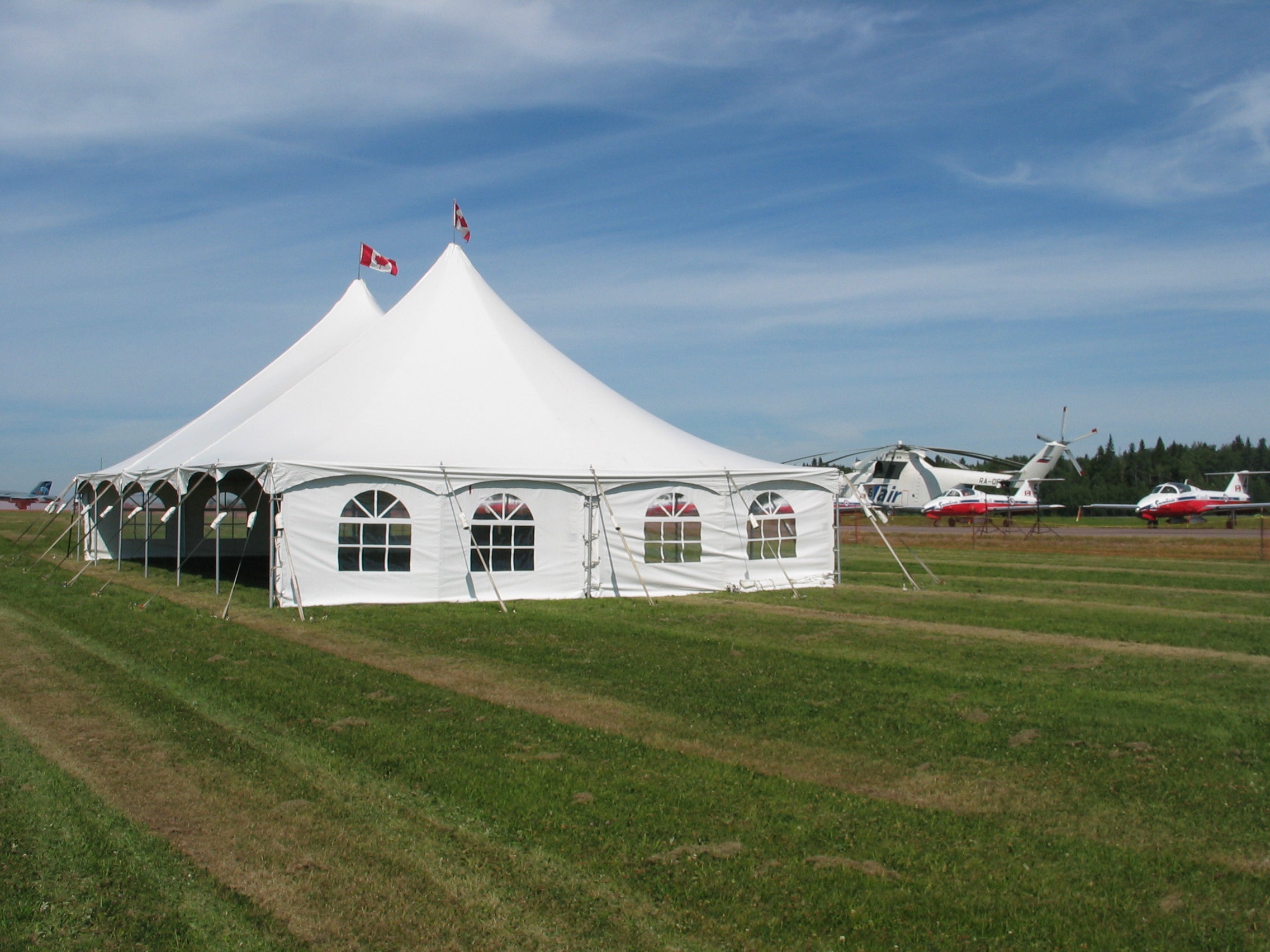 Pole Tent 40’ x 60’ White Tents - Pole