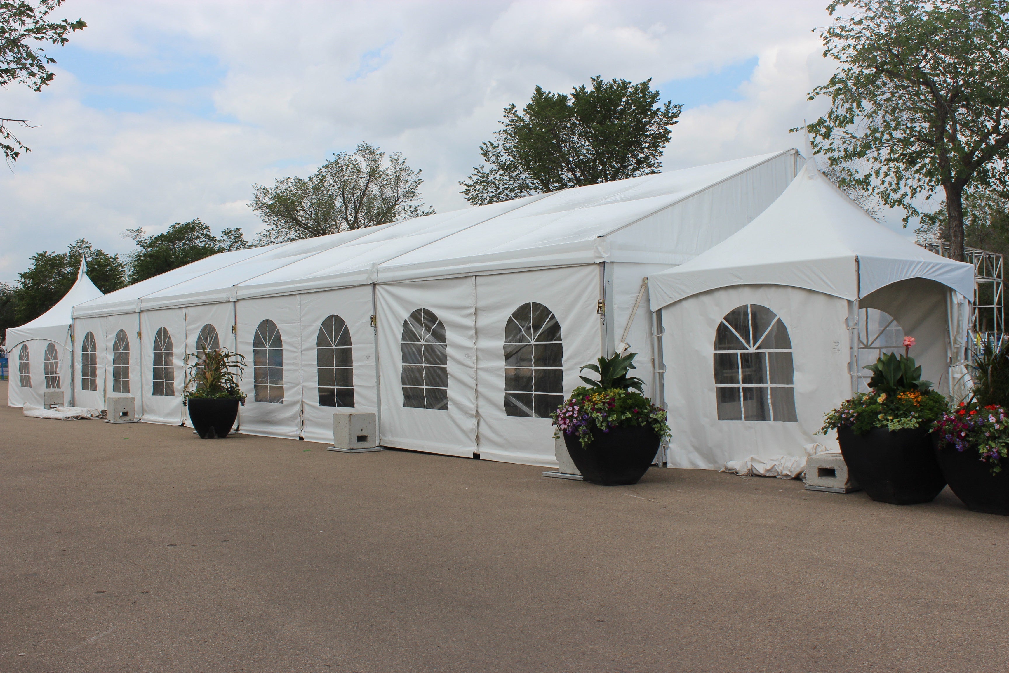 Clearspan Tent 9M X 20M French Windows Tents - Clearspan