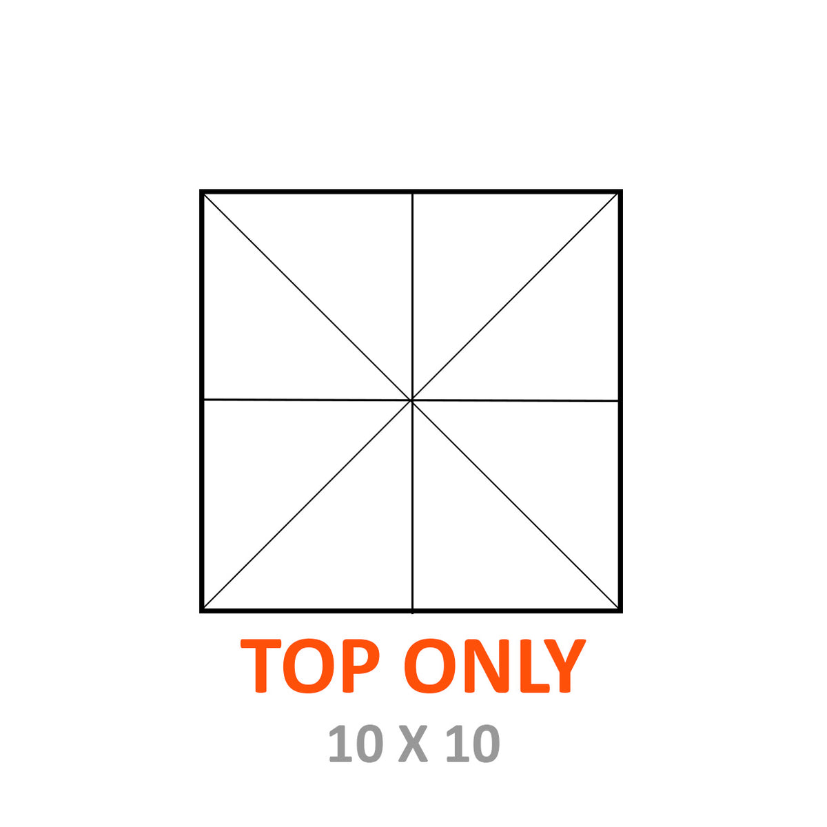 TOP, MARQUEE 10' X 10' HERCULITE